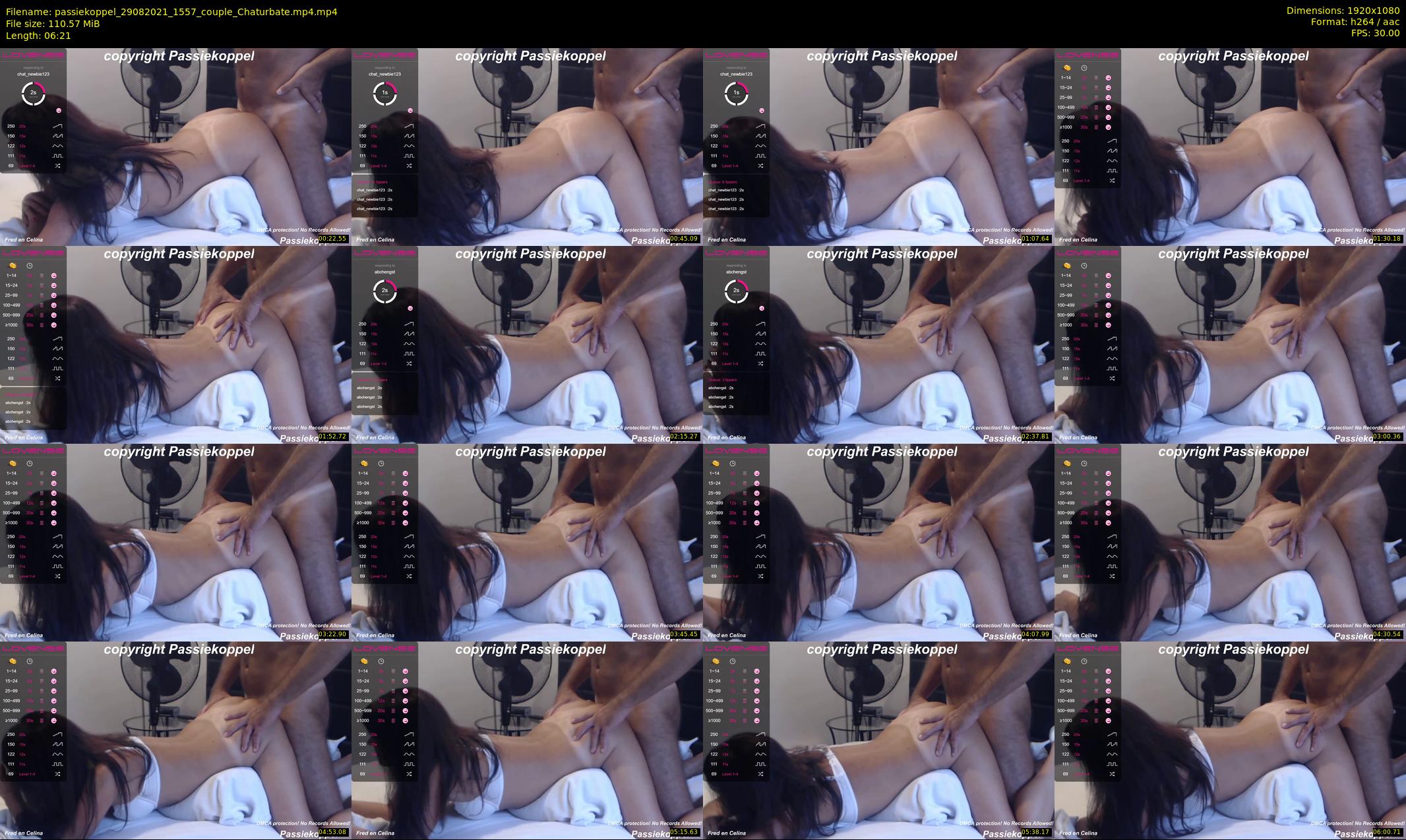 passiekoppel — 7 minute Chaturbate couple cam show recording, 1080p, Aug 29, 2021