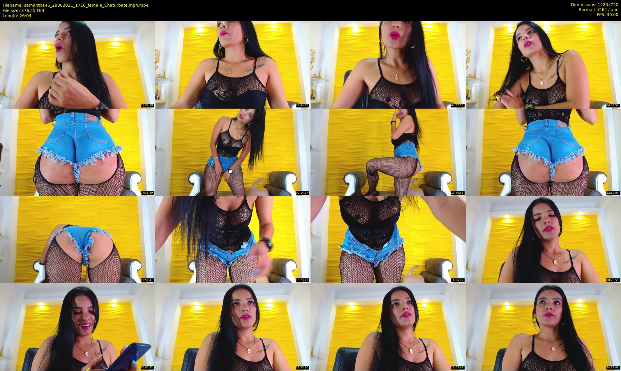 samantha46 — 27 minute Chaturbate female cam show recording, 720p, Aug 29, 2021
