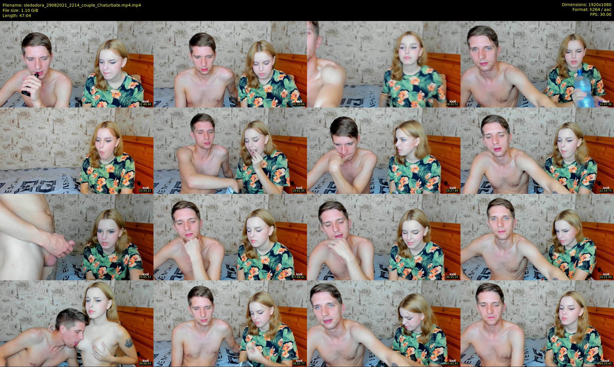 sledadora — 48 minute Chaturbate couple cam show recording, 1080p, Aug 29, 2021