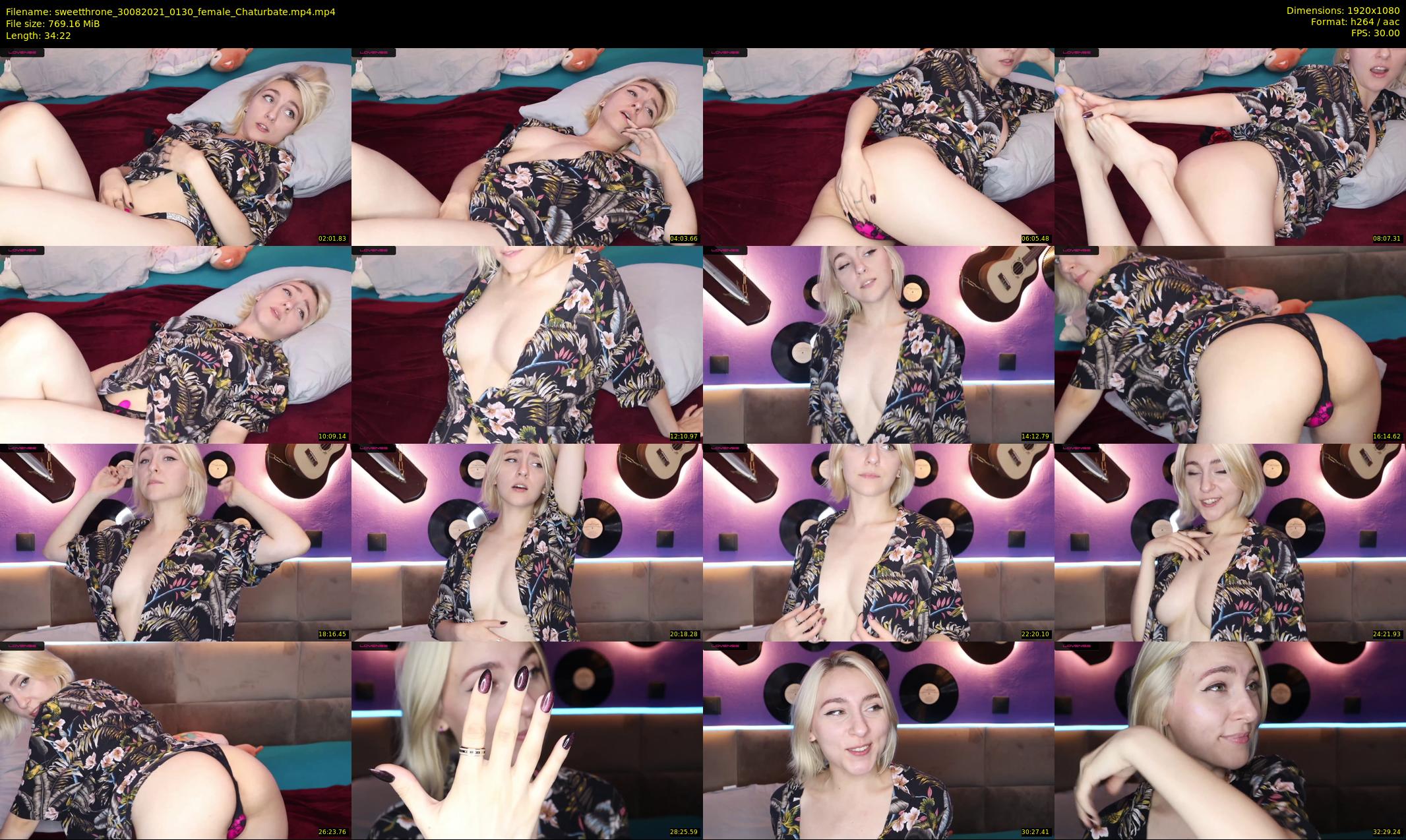 sweetthrone — 35 minute Chaturbate couple cam show recording, 1080p, Aug 30, 2021