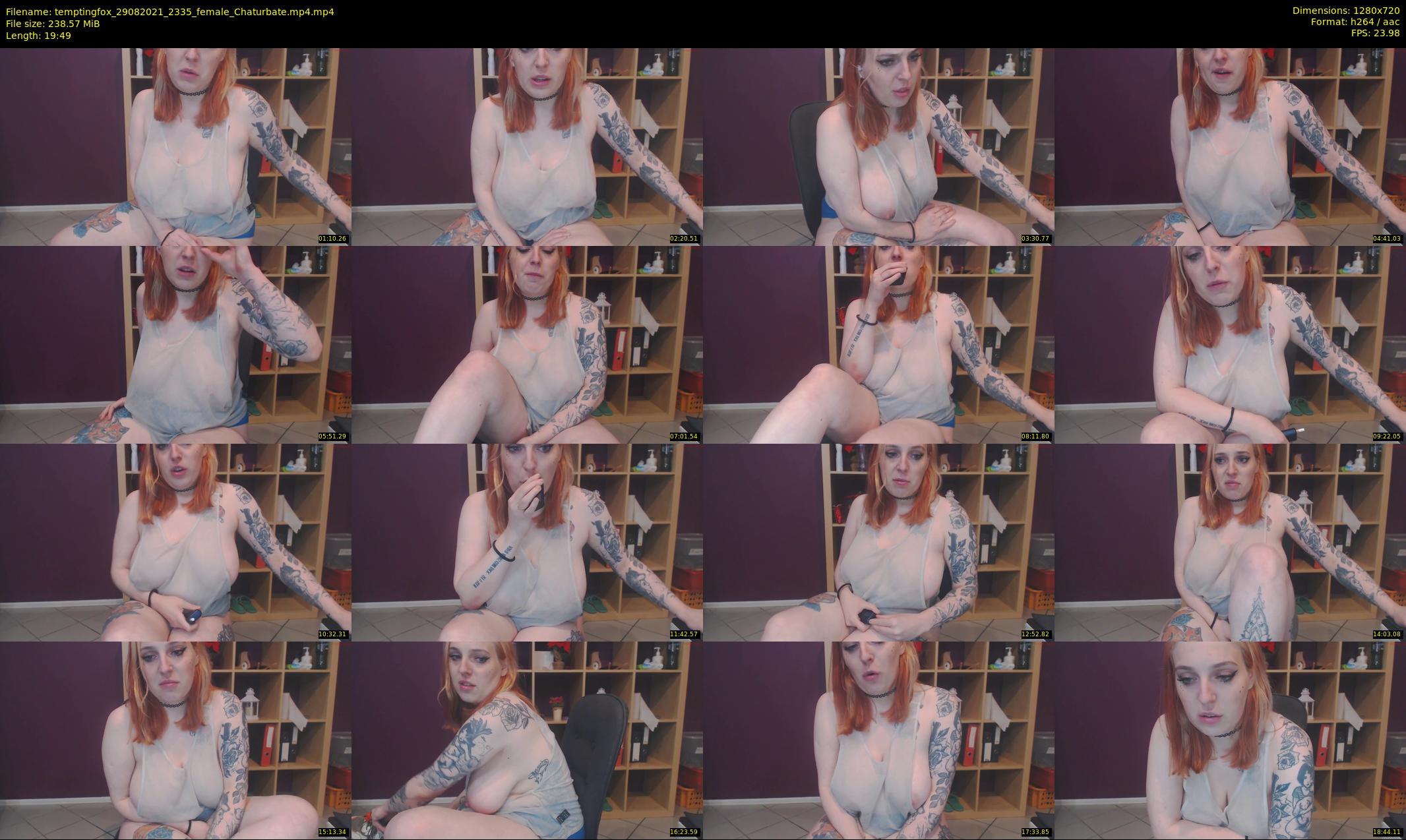 temptingfox — 20 minute Chaturbate female cam show recording, 720p, Aug 29, 2021