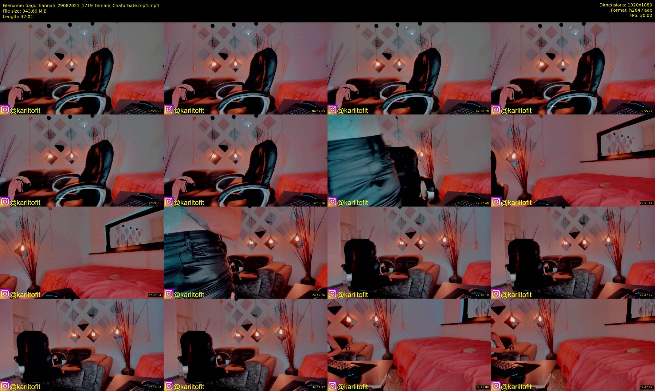 tiago_hannah — 43 minute Chaturbate couple cam show recording, 1080p, Aug 29, 2021