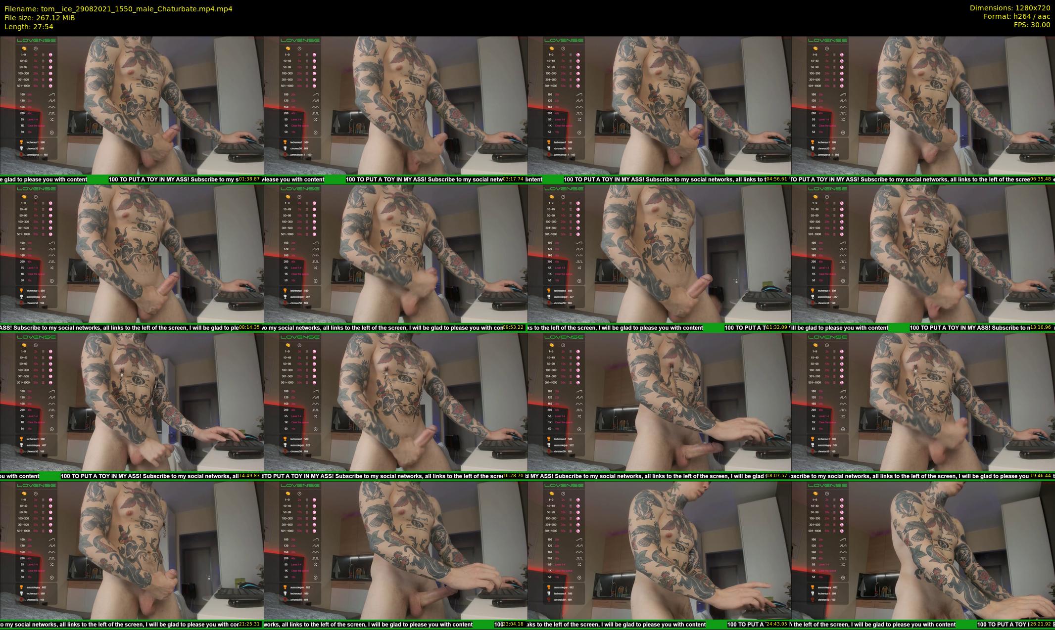 tom__ice — 28 minute Chaturbate male cam show recording, 720p, Aug 29, 2021