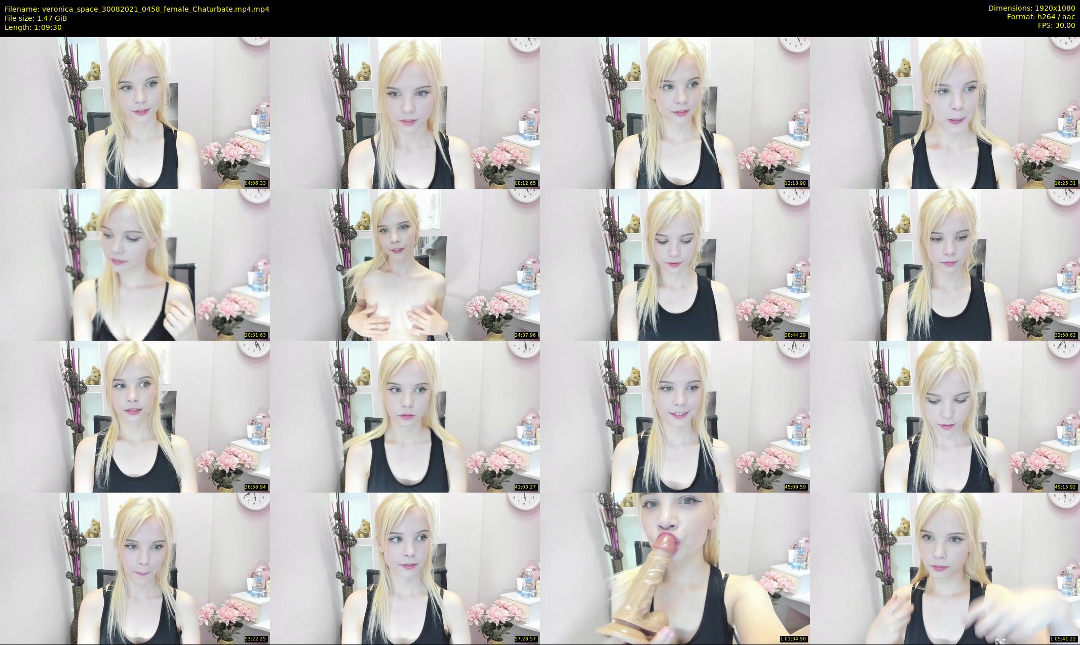 veronica_space — 70 minute Chaturbate female cam show recording, 1080p, Aug 30, 2021