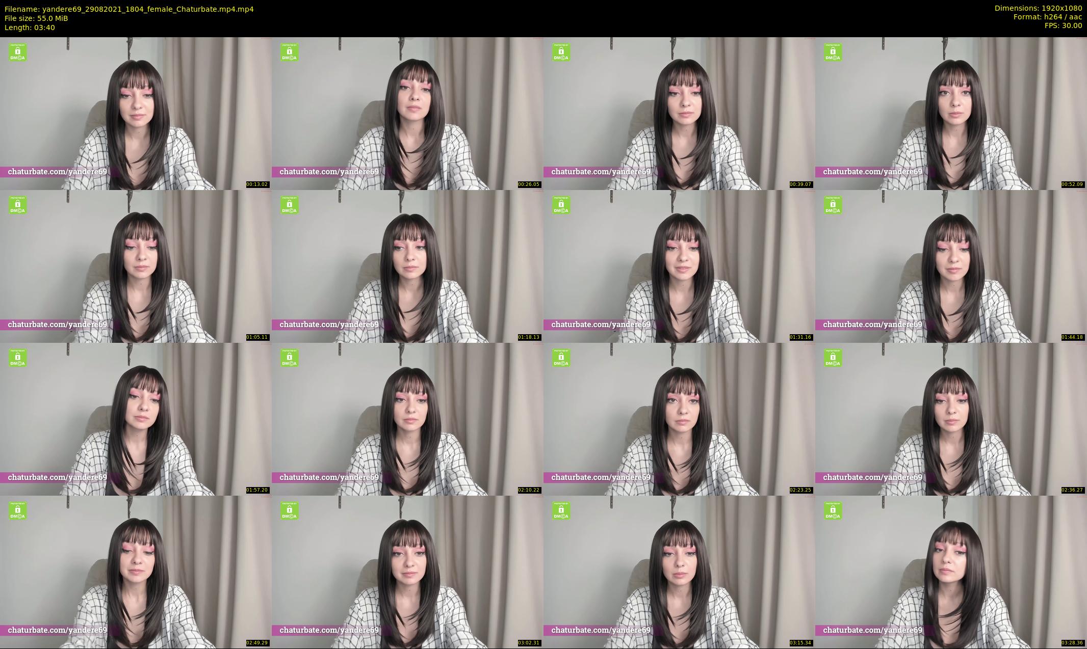 yandere69 — 4 minute Chaturbate female cam show recording, 1080p, Aug 29, 2021