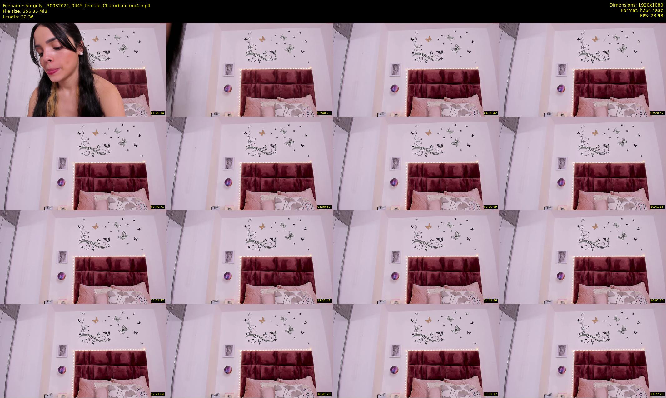 yorgely_ — 23 minute Chaturbate female cam show recording, 1080p, Aug 30, 2021