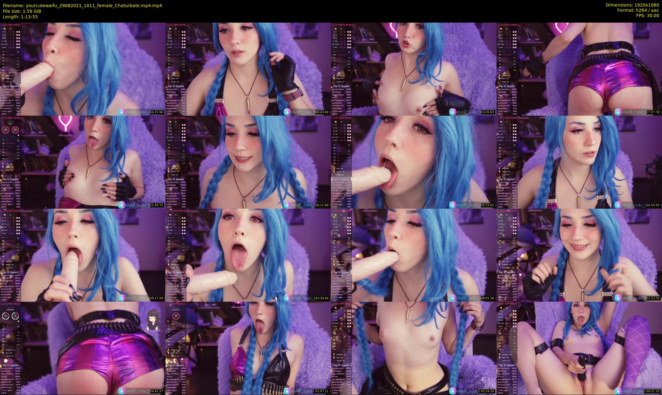 yourcutewaifu — 74 minute Chaturbate female cam show recording, 1080p, Aug 29, 2021
