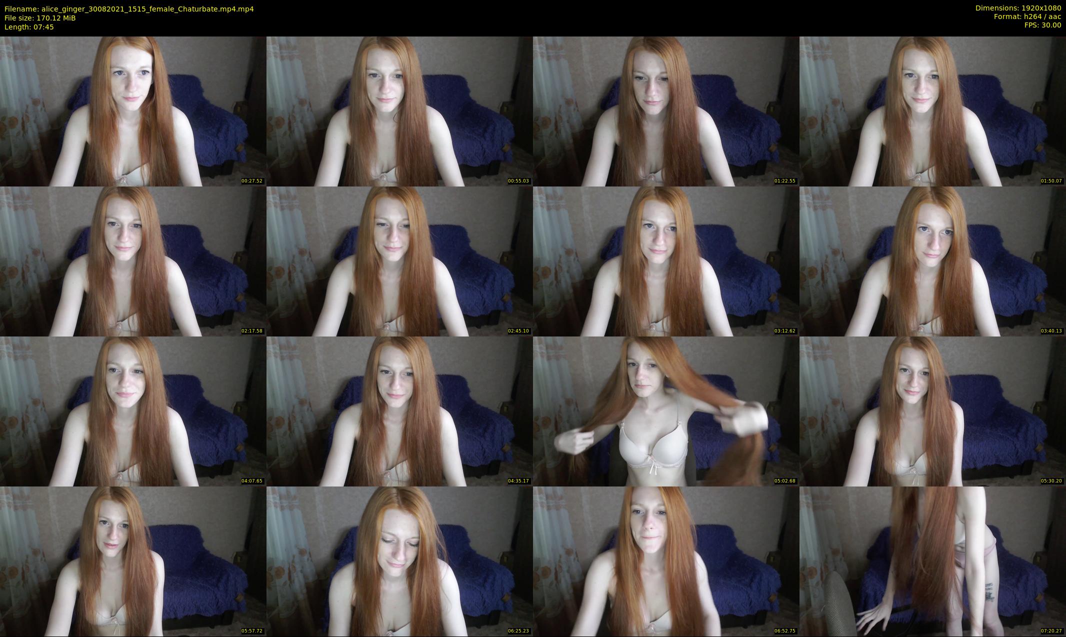 alice_ginger — 8 minute Chaturbate female cam show recording, 1080p, Aug 30, 2021