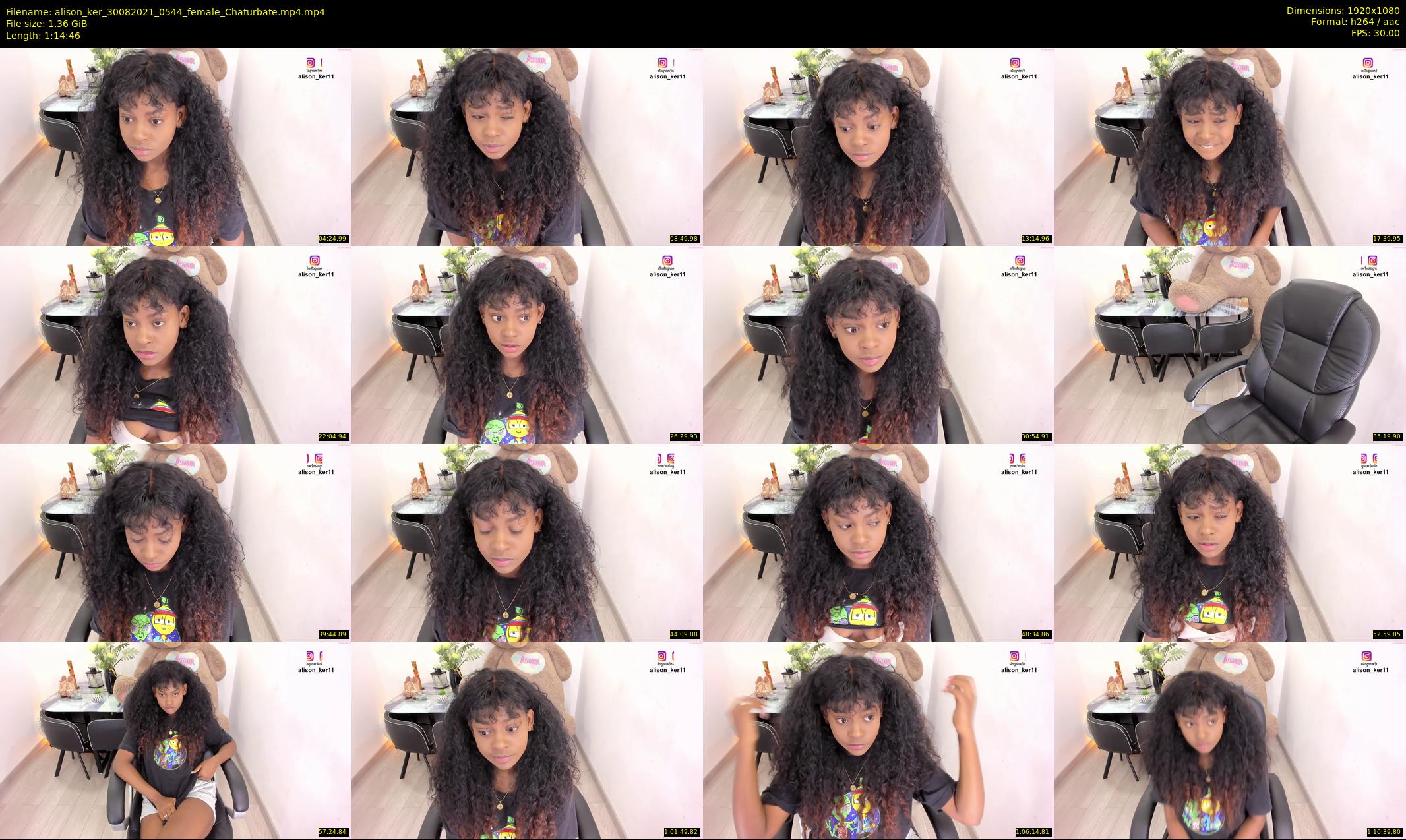 alison_ker — 75 minute Chaturbate female cam show recording, 1080p, Aug 30, 2021