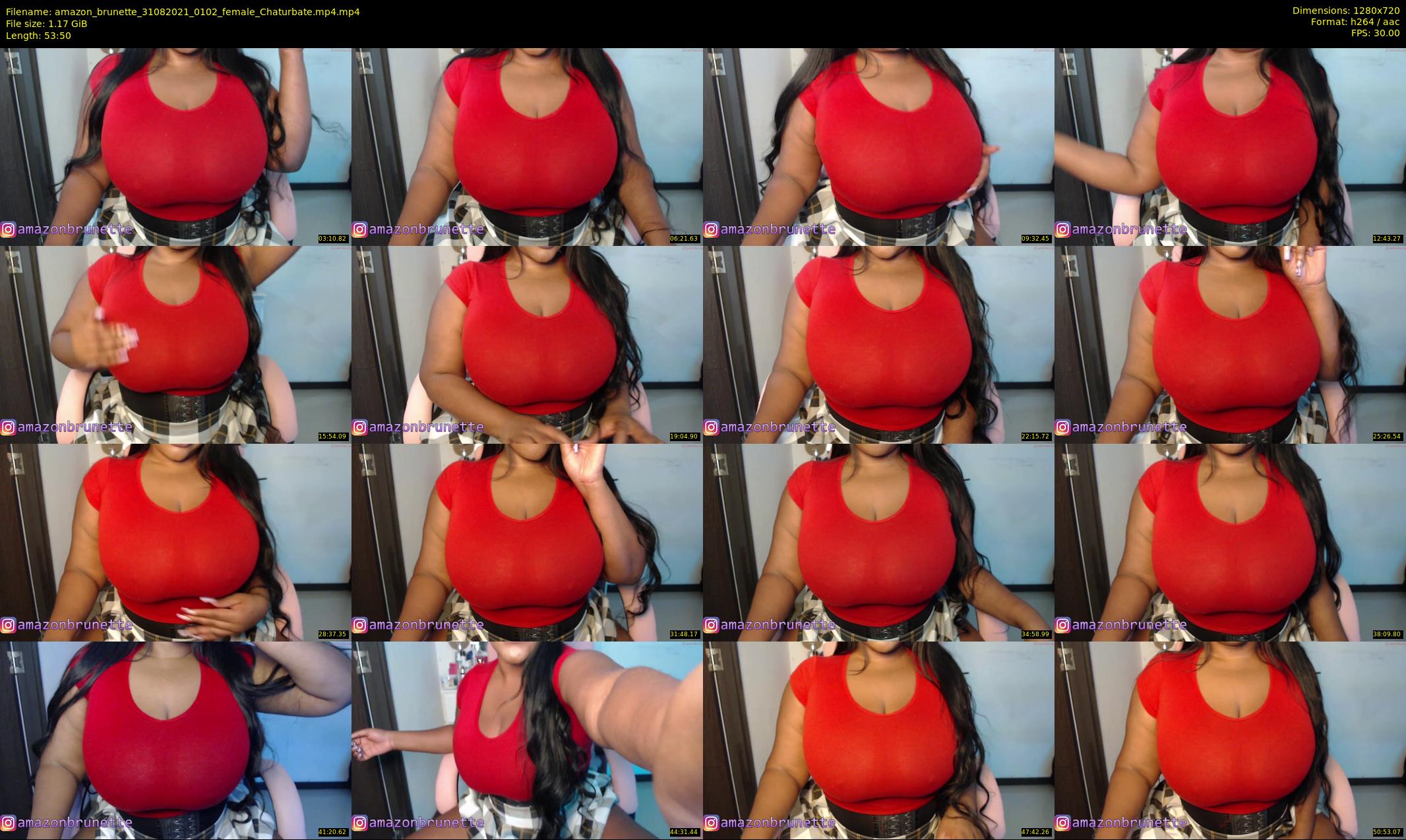 amazon_brunette — 54 minute Chaturbate female cam show recording, 720p, Aug 31, 2021