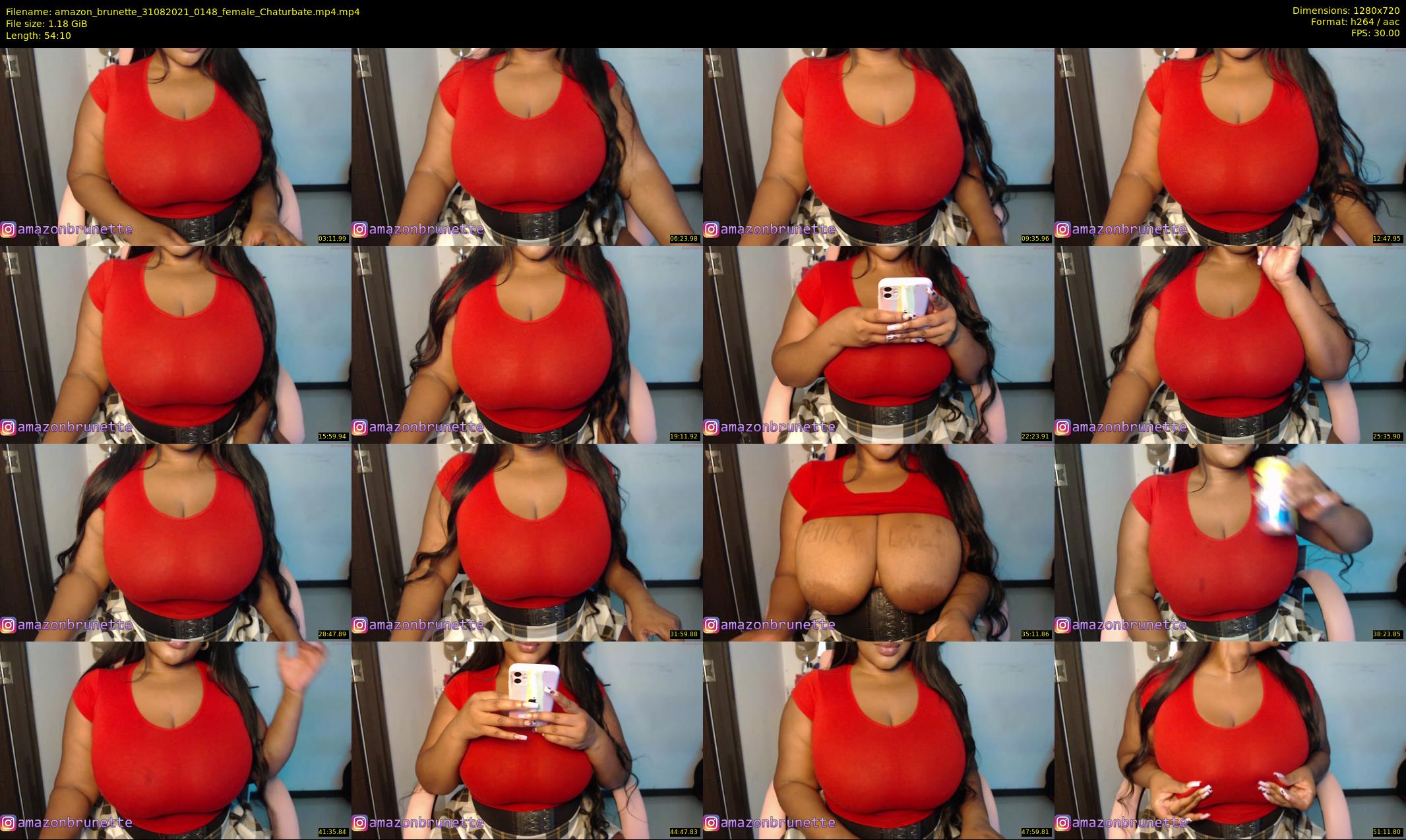 amazon_brunette — 55 minute Chaturbate female cam show recording, 720p, Aug 31, 2021