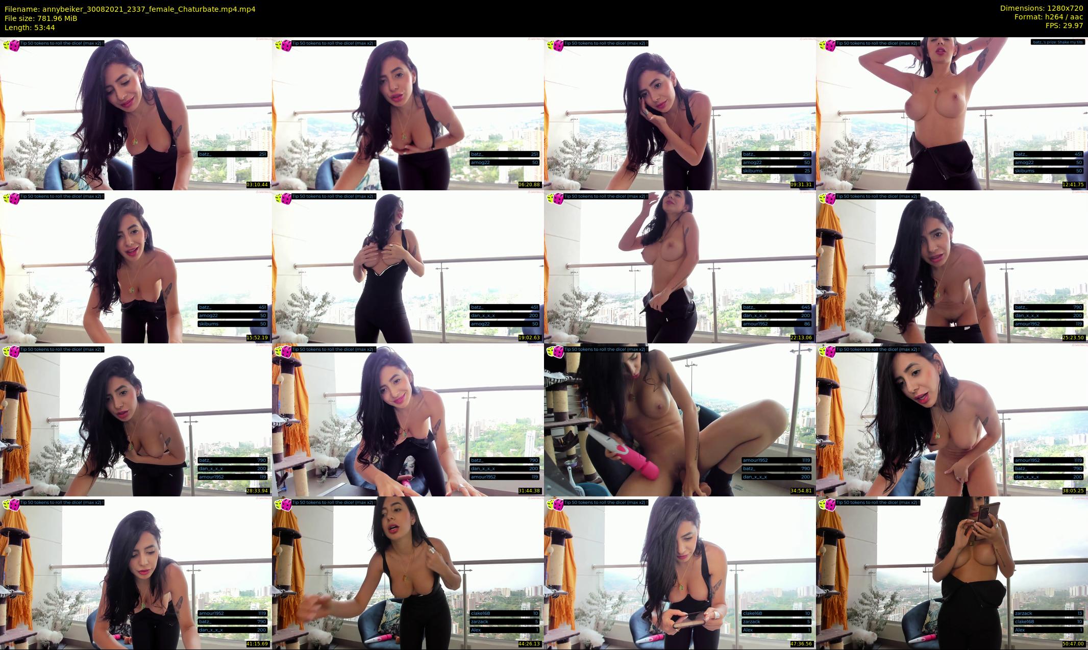 annybeiker — 54 minute Chaturbate female cam show recording, 720p, Aug 30, 2021