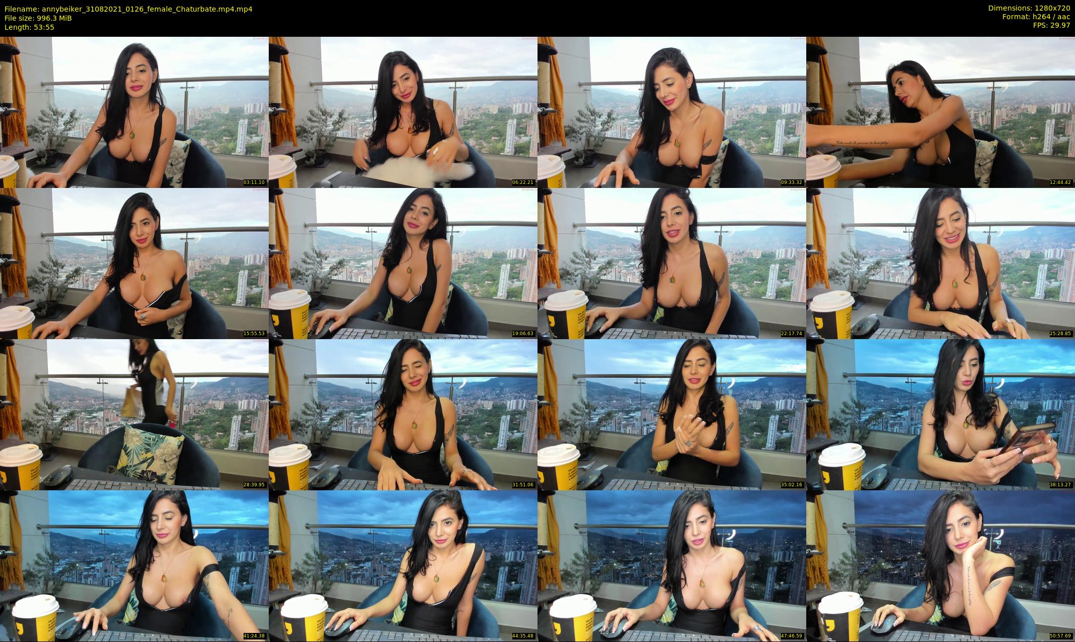 annybeiker — 54 minute Chaturbate female cam show recording, 720p, Aug 31, 2021