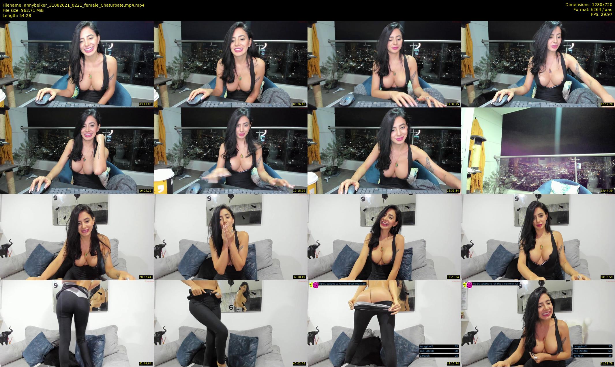 annybeiker — 55 minute Chaturbate female cam show recording, 720p, Aug 31, 2021
