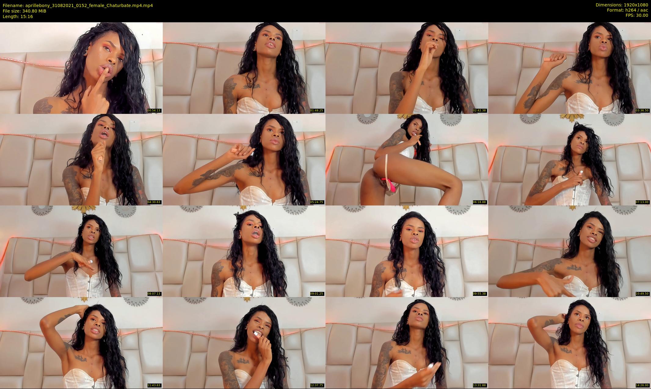 aprillebony — 16 minute Chaturbate female cam show recording, 1080p, Aug 31, 2021
