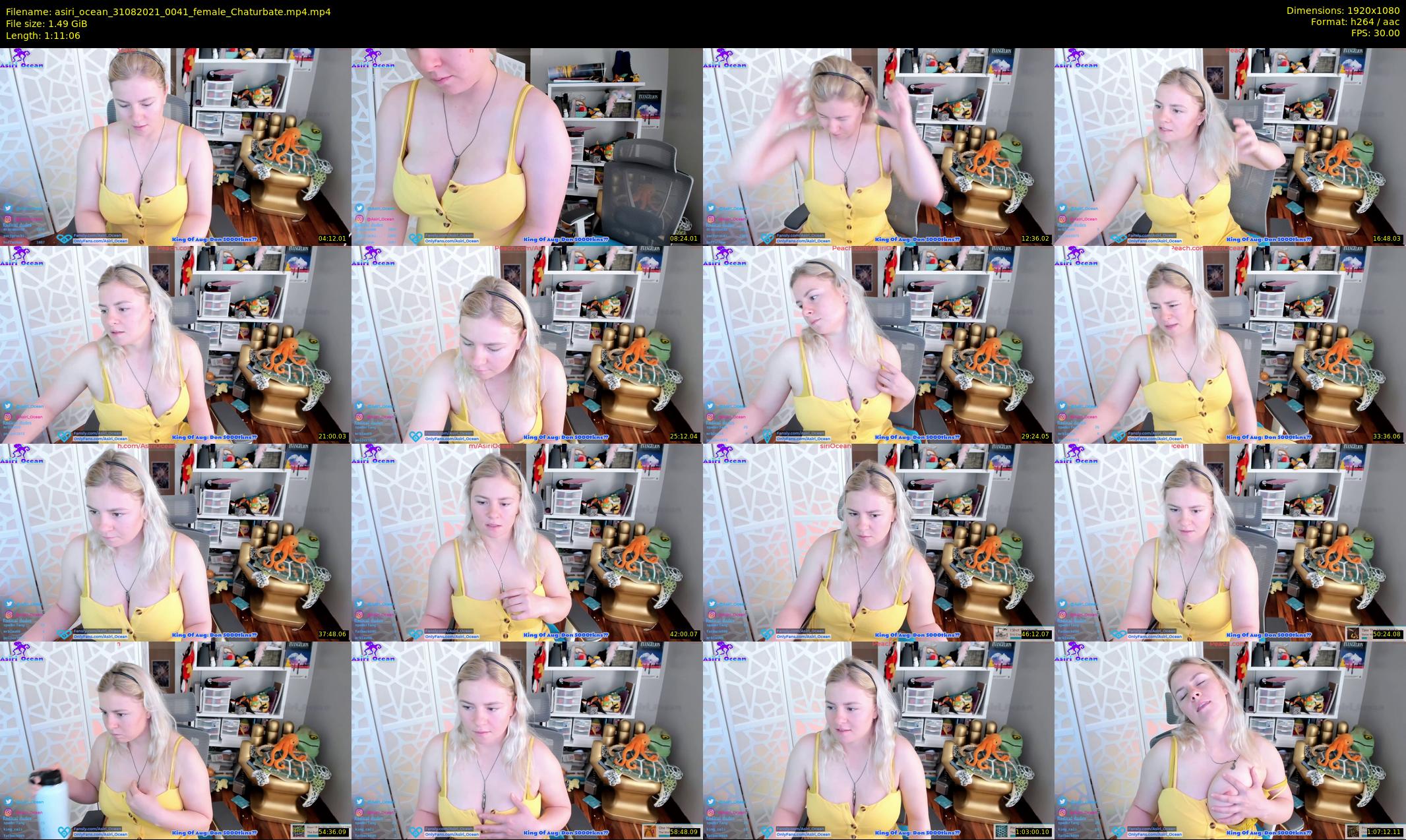 asiri_ocean — 72 minute Chaturbate female cam show recording, 1080p, Aug 31, 2021