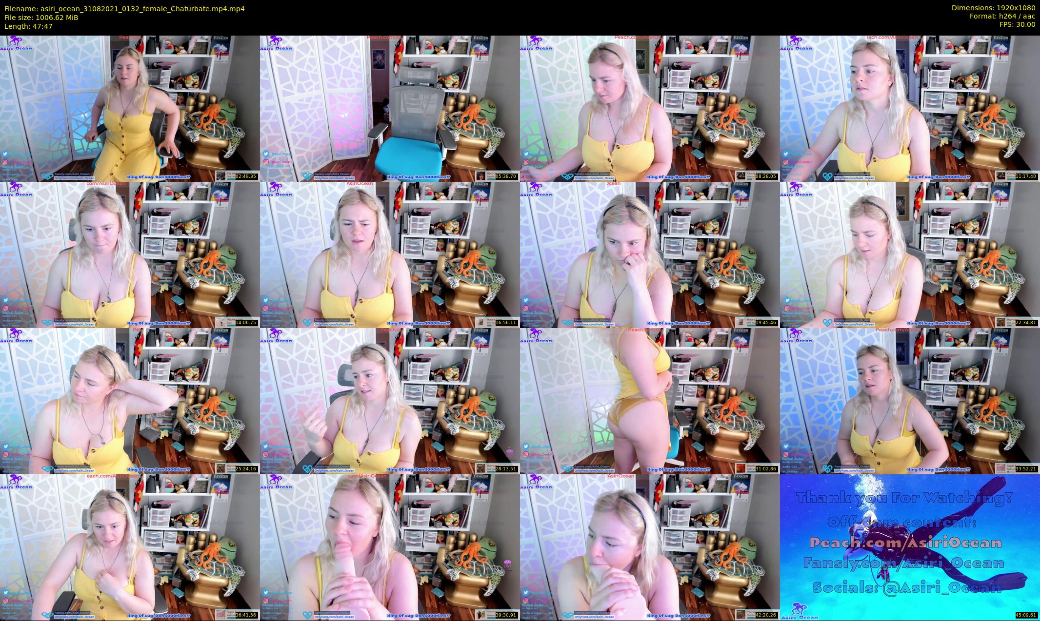 asiri_ocean — 48 minute Chaturbate female cam show recording, 1080p, Aug 31, 2021