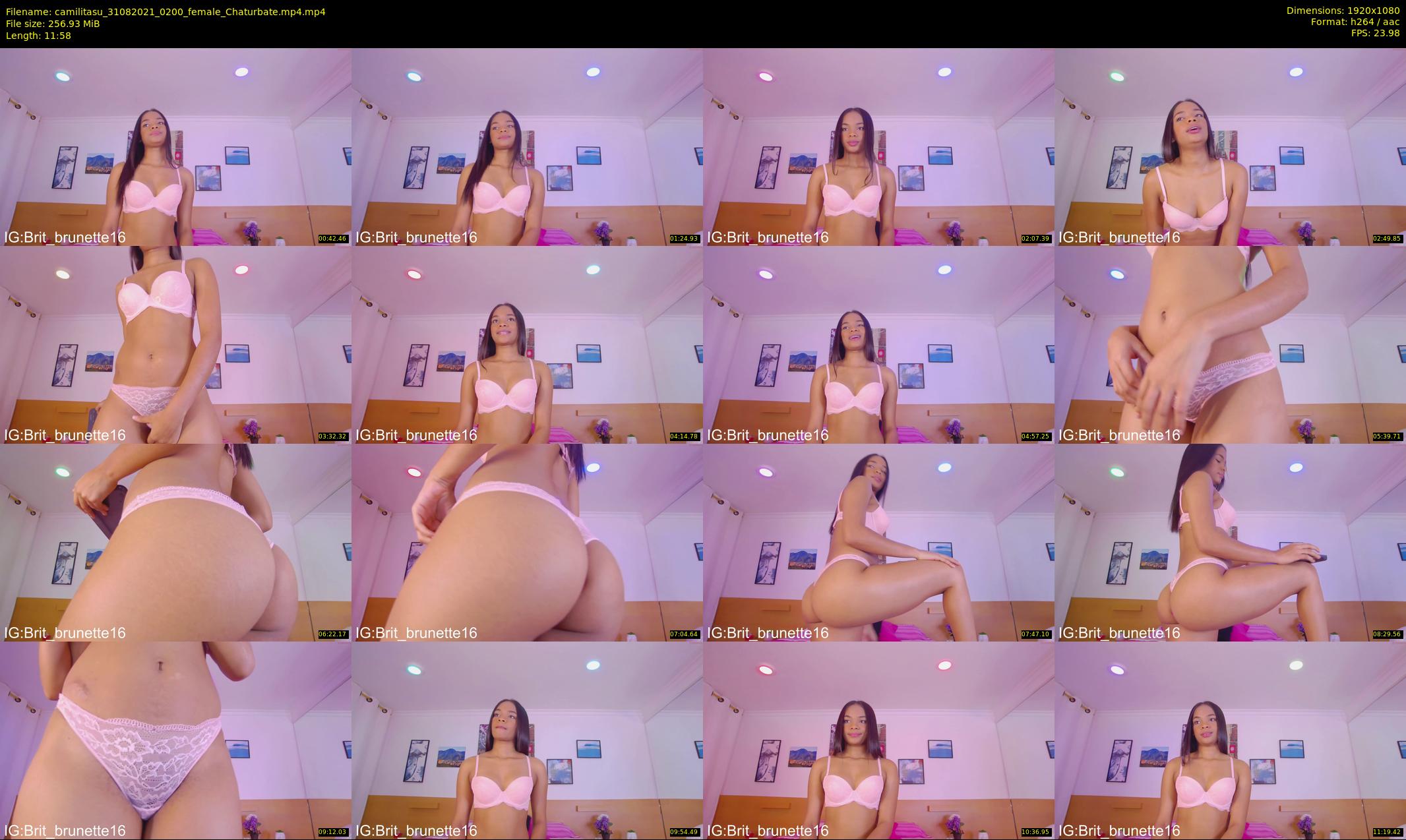 camilitasu — 12 minute Chaturbate female cam show recording, 1080p, Aug 31, 2021