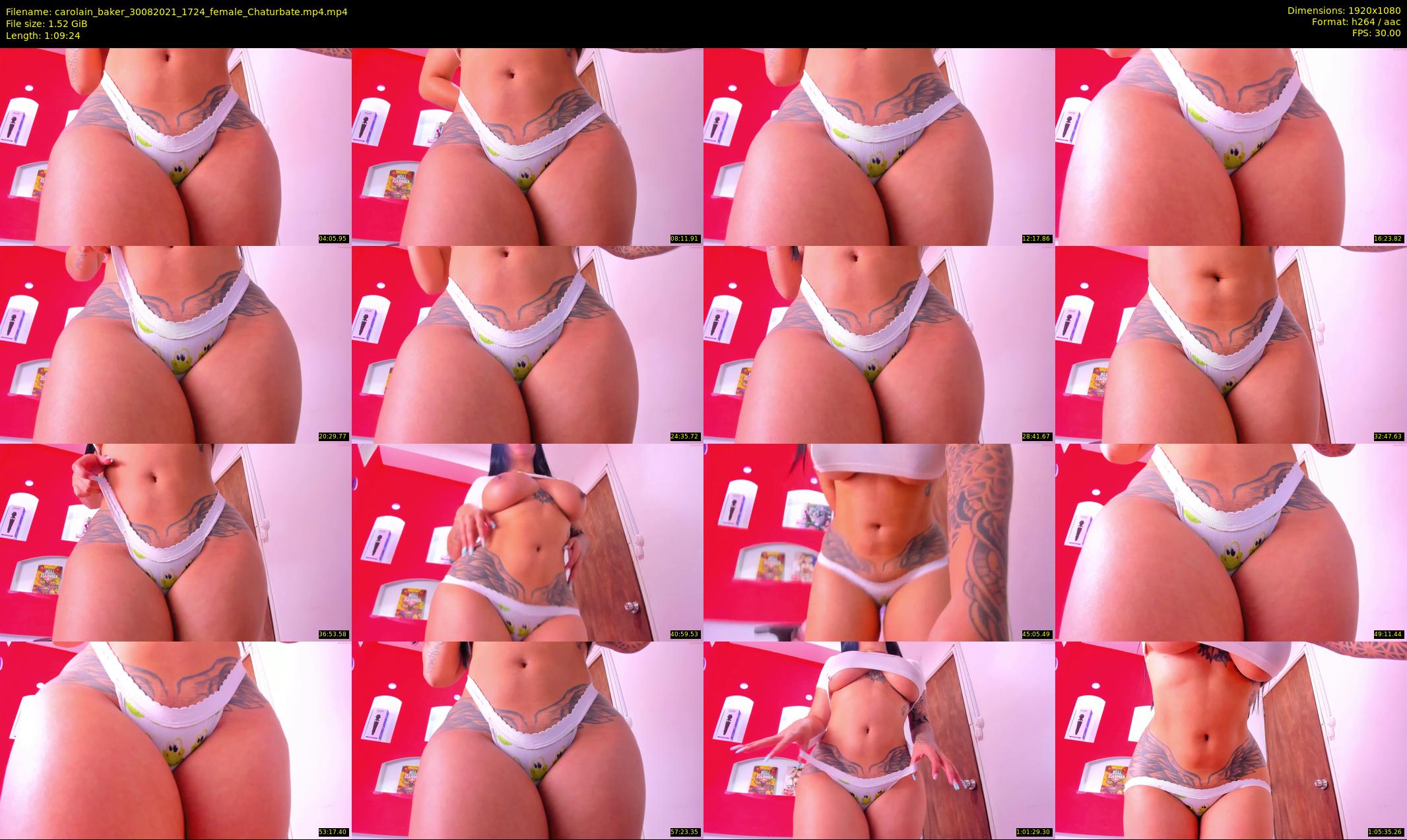 carolain_baker — 70 minute Chaturbate female cam show recording, 1080p, Aug 30, 2021