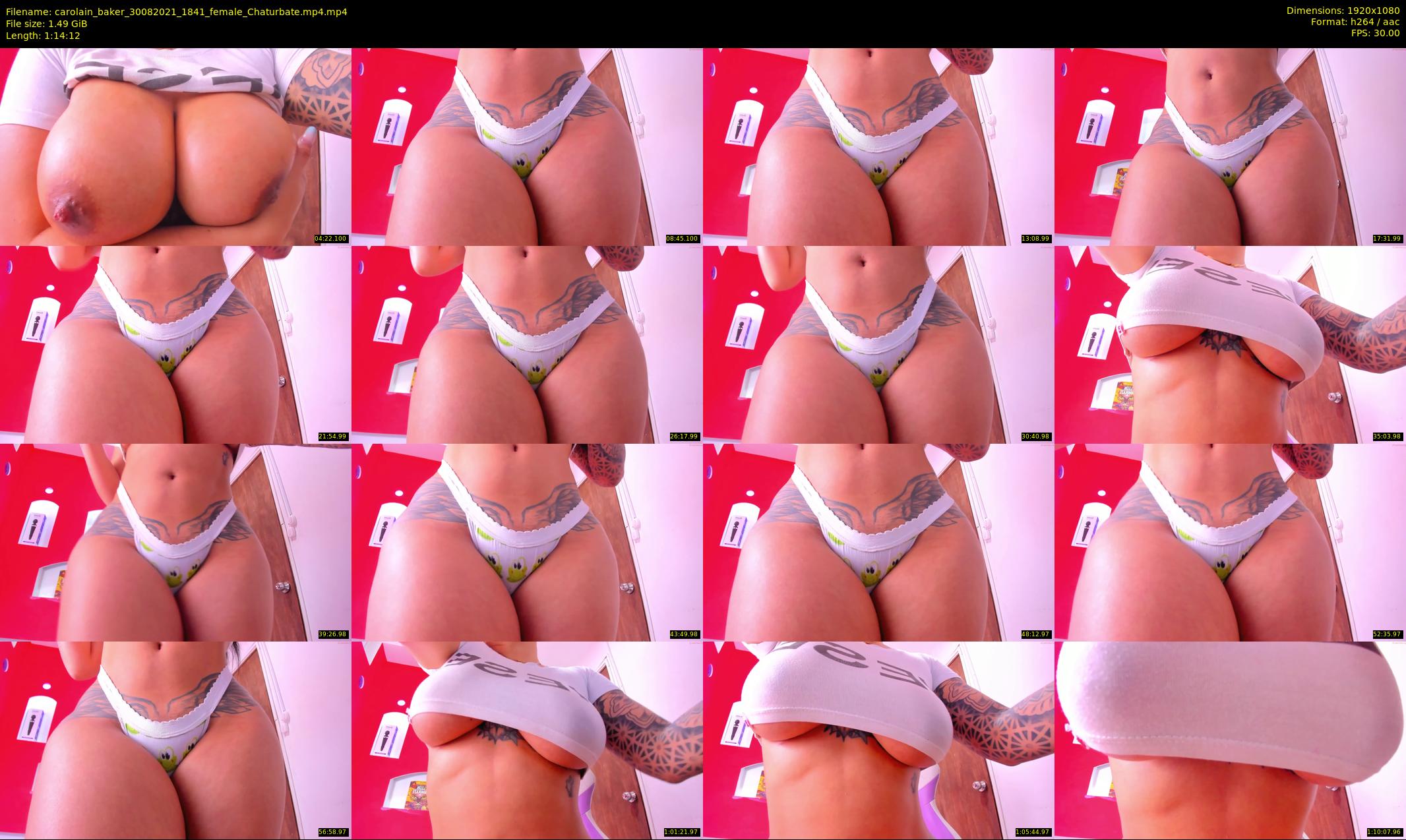 carolain_baker — 75 minute Chaturbate female cam show recording, 1080p, Aug 30, 2021