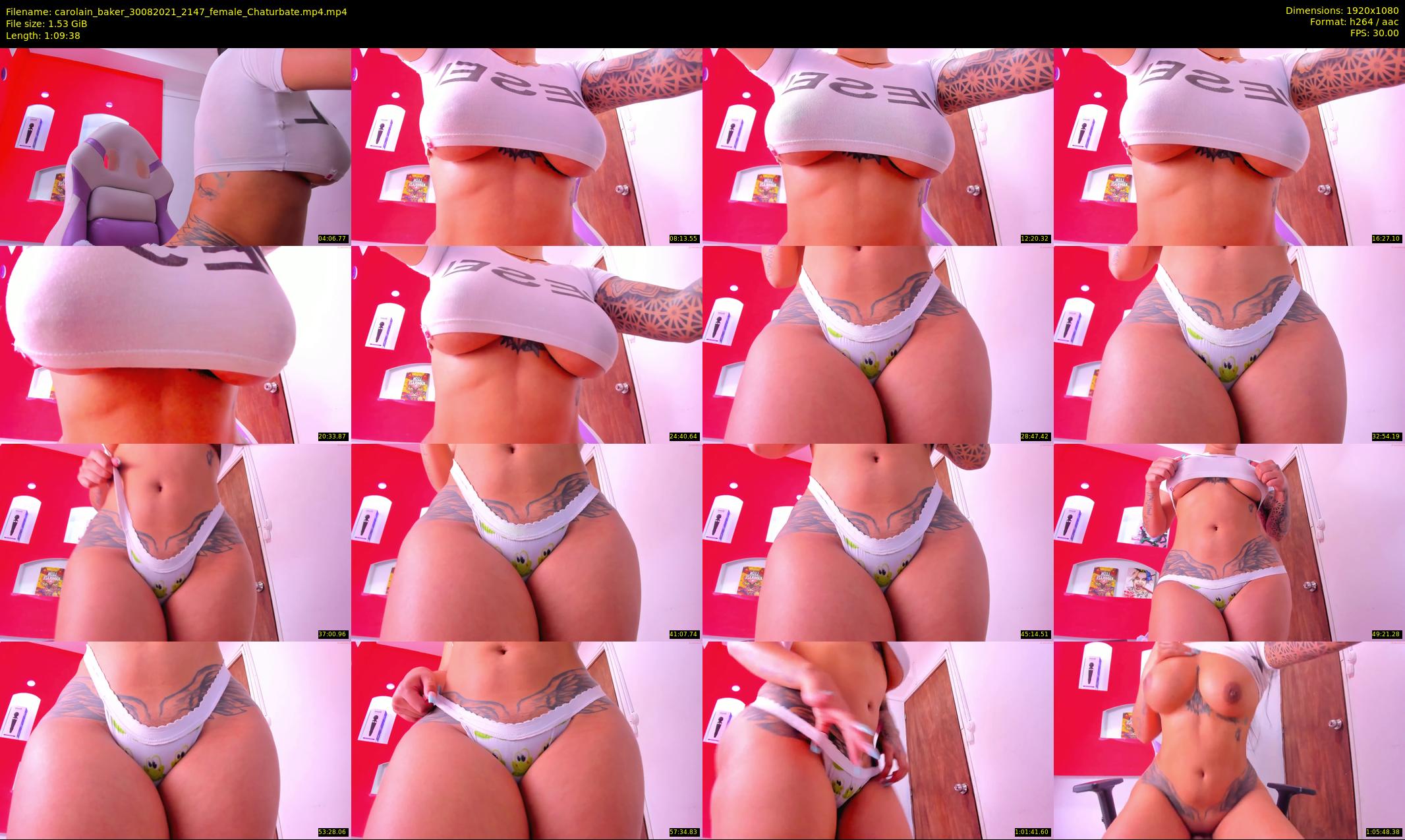 carolain_baker — 70 minute Chaturbate female cam show recording, 1080p, Aug 30, 2021