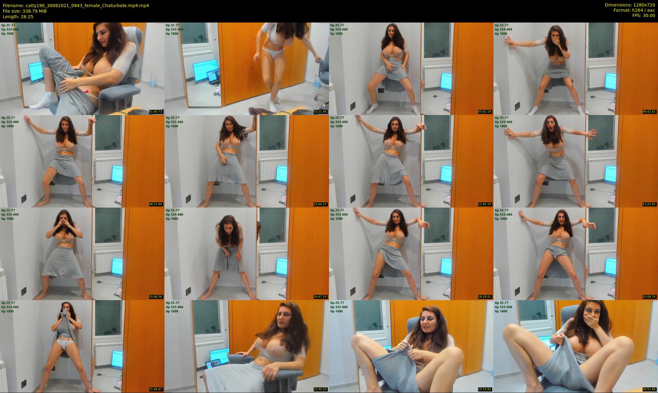 catty190 — 29 minute Chaturbate female cam show recording, 720p, Aug 30, 2021