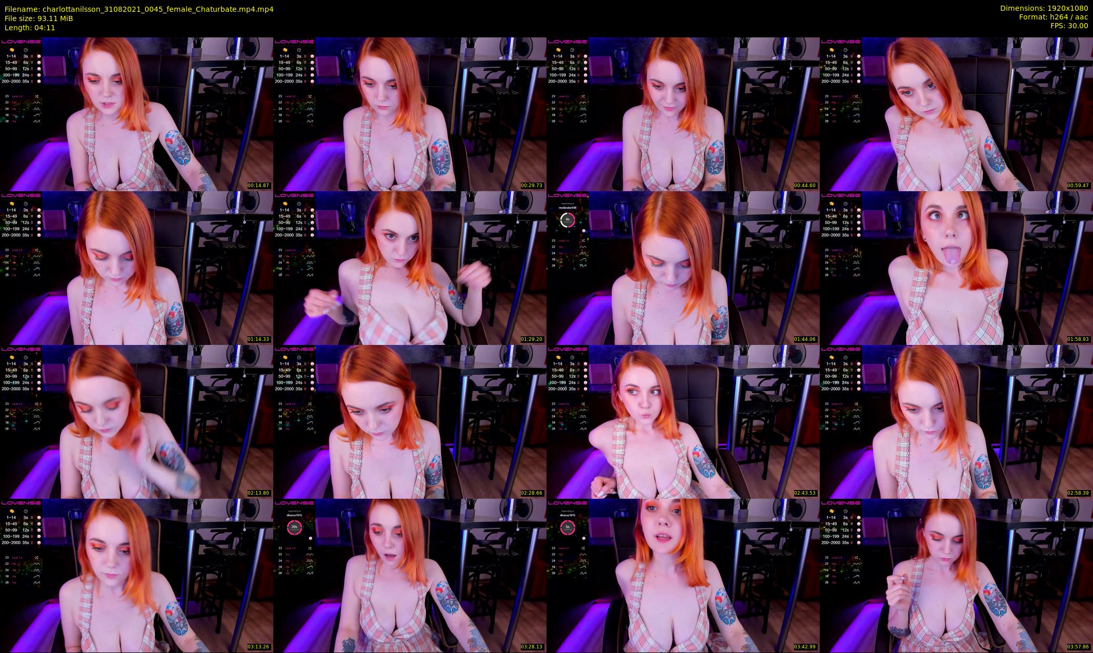 charlottanilsson — 5 minute Chaturbate female cam show recording, 1080p, Aug 31, 2021