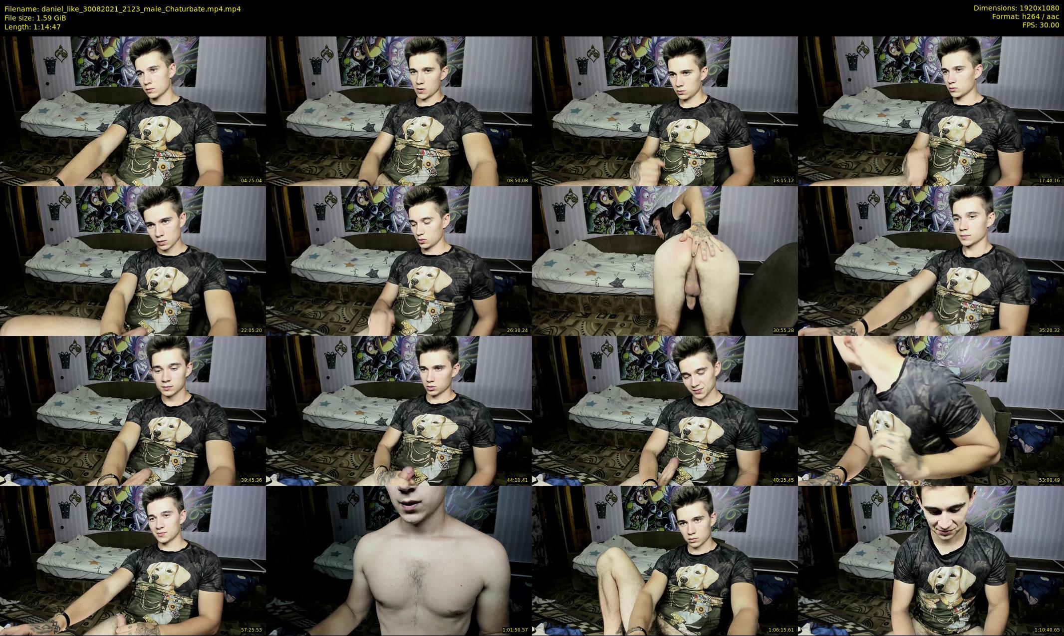 daniel_like — 75 minute Chaturbate male cam show recording, 1080p, Aug 30, 2021