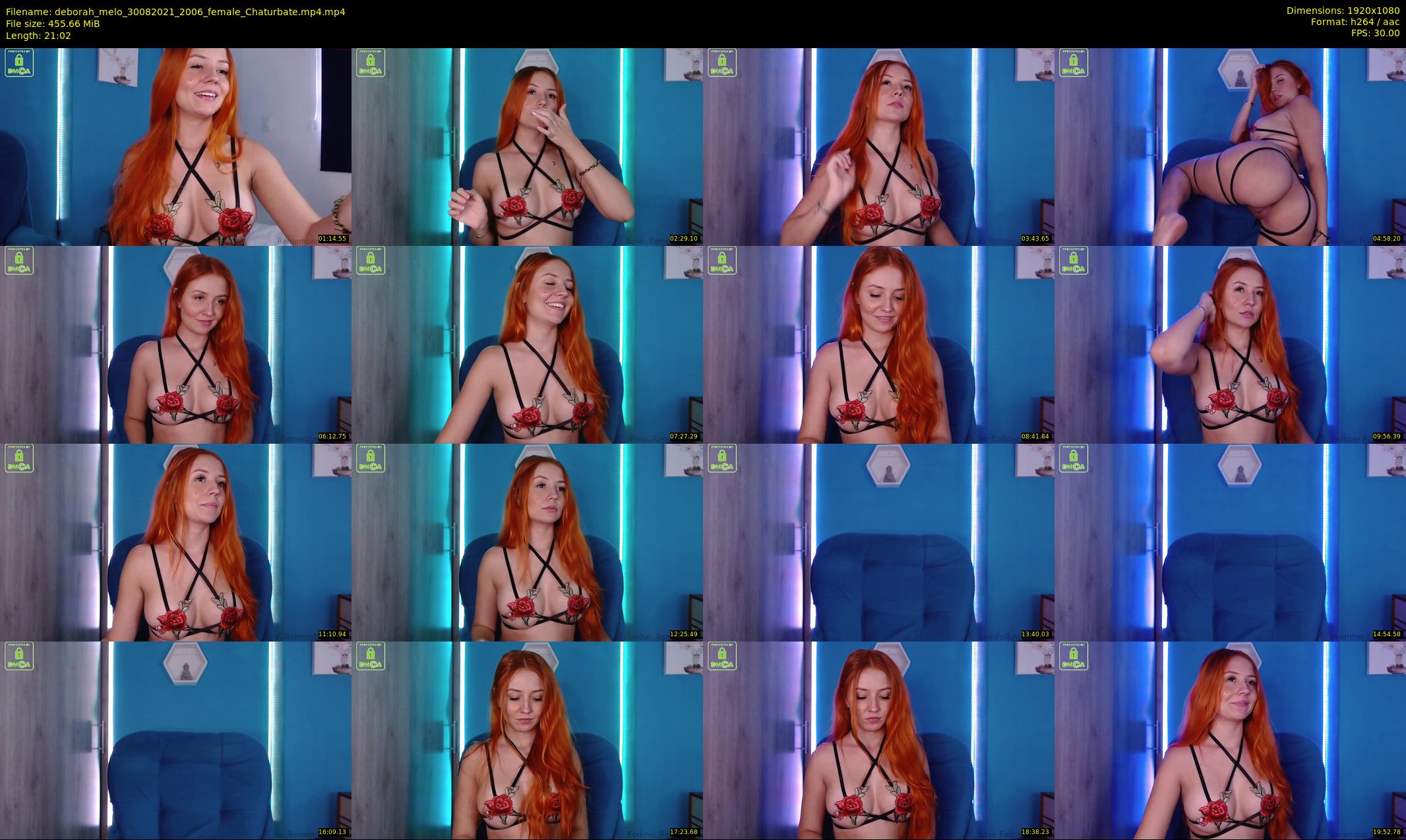 deborah_melo — 22 minute Chaturbate female cam show recording, 1080p, Aug 30, 2021