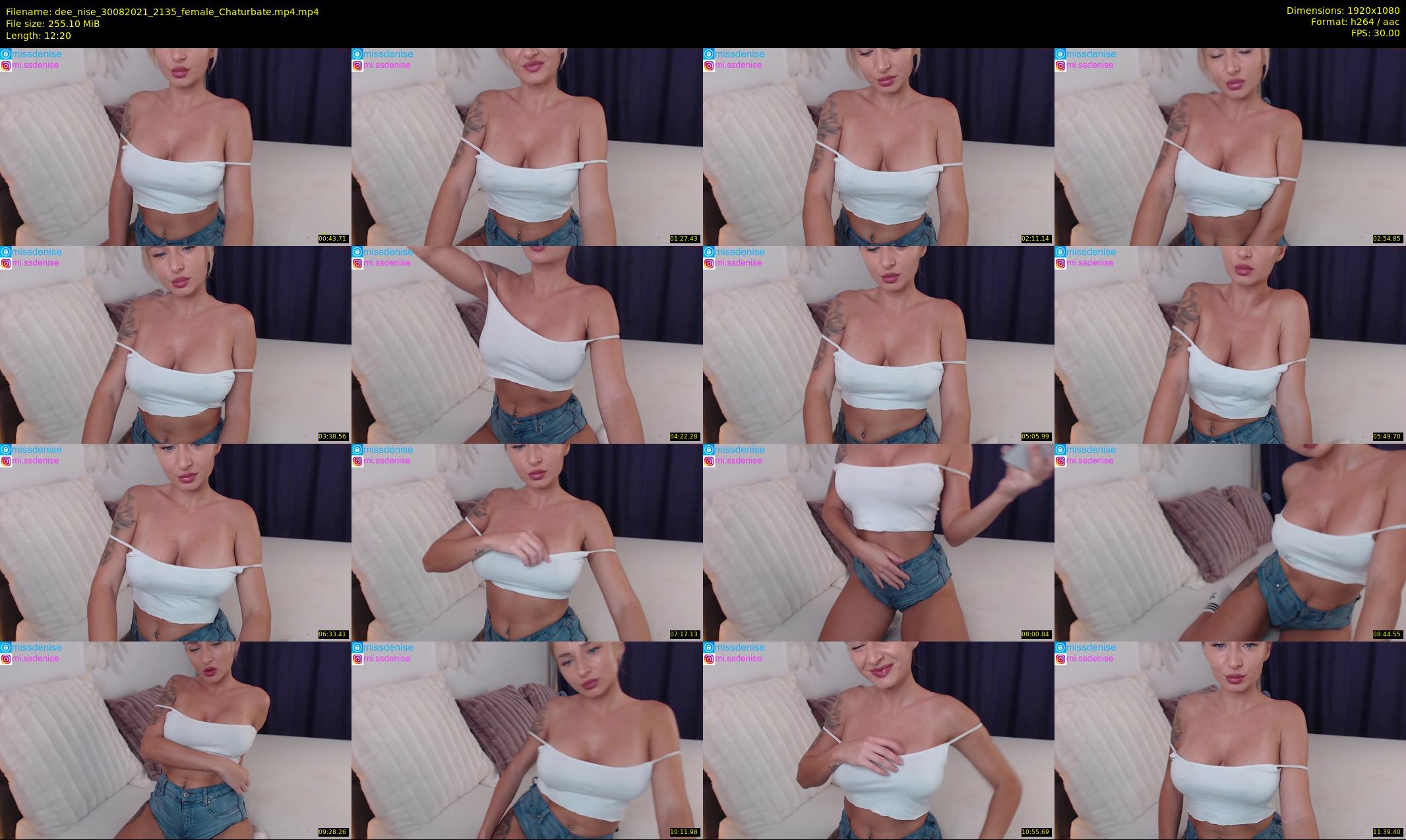 dee_nise — 13 minute Chaturbate female cam show recording, 1080p, Aug 30, 2021
