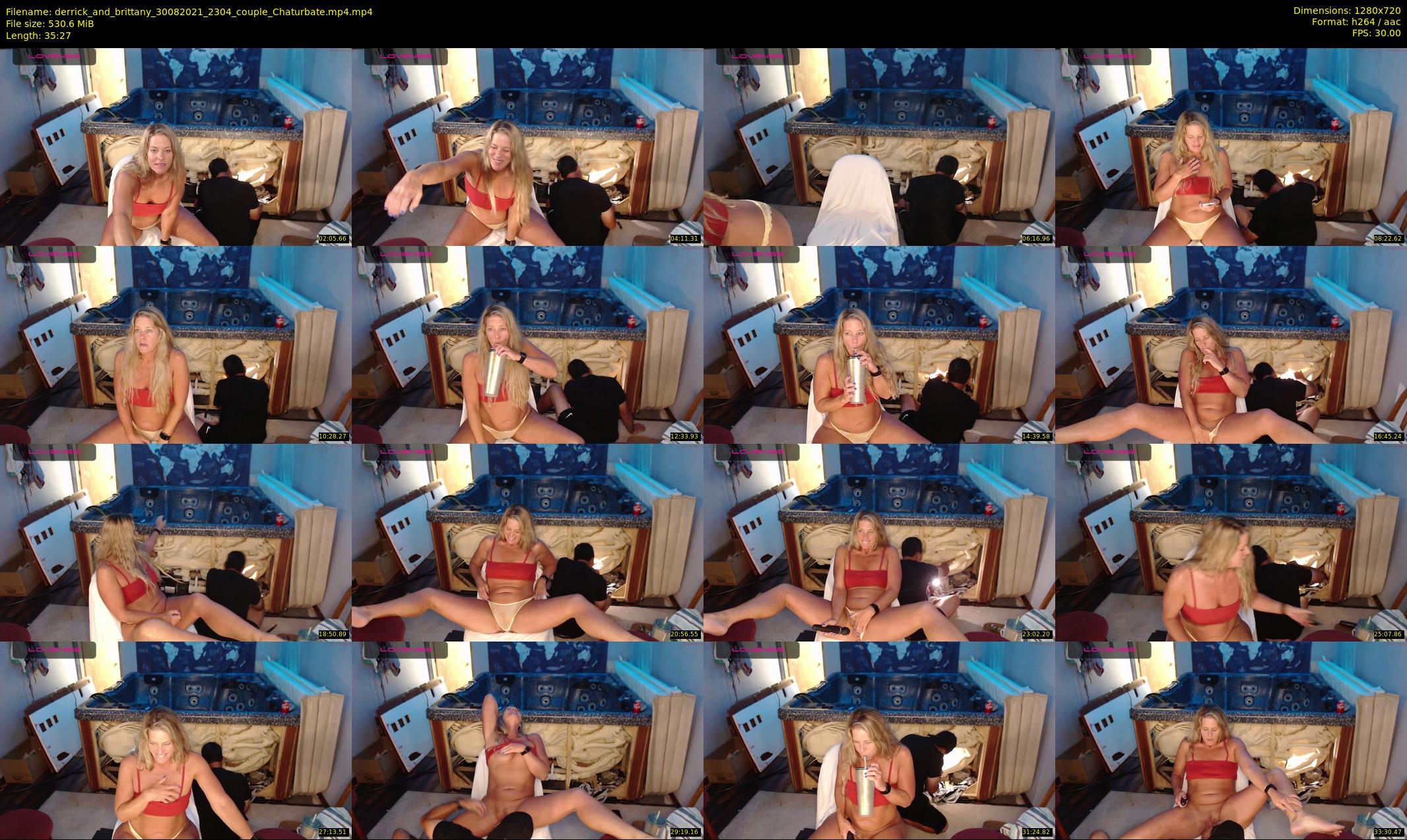 derrick_and_brittany — 36 minute Chaturbate couple cam show recording, 720p, Aug 30, 2021