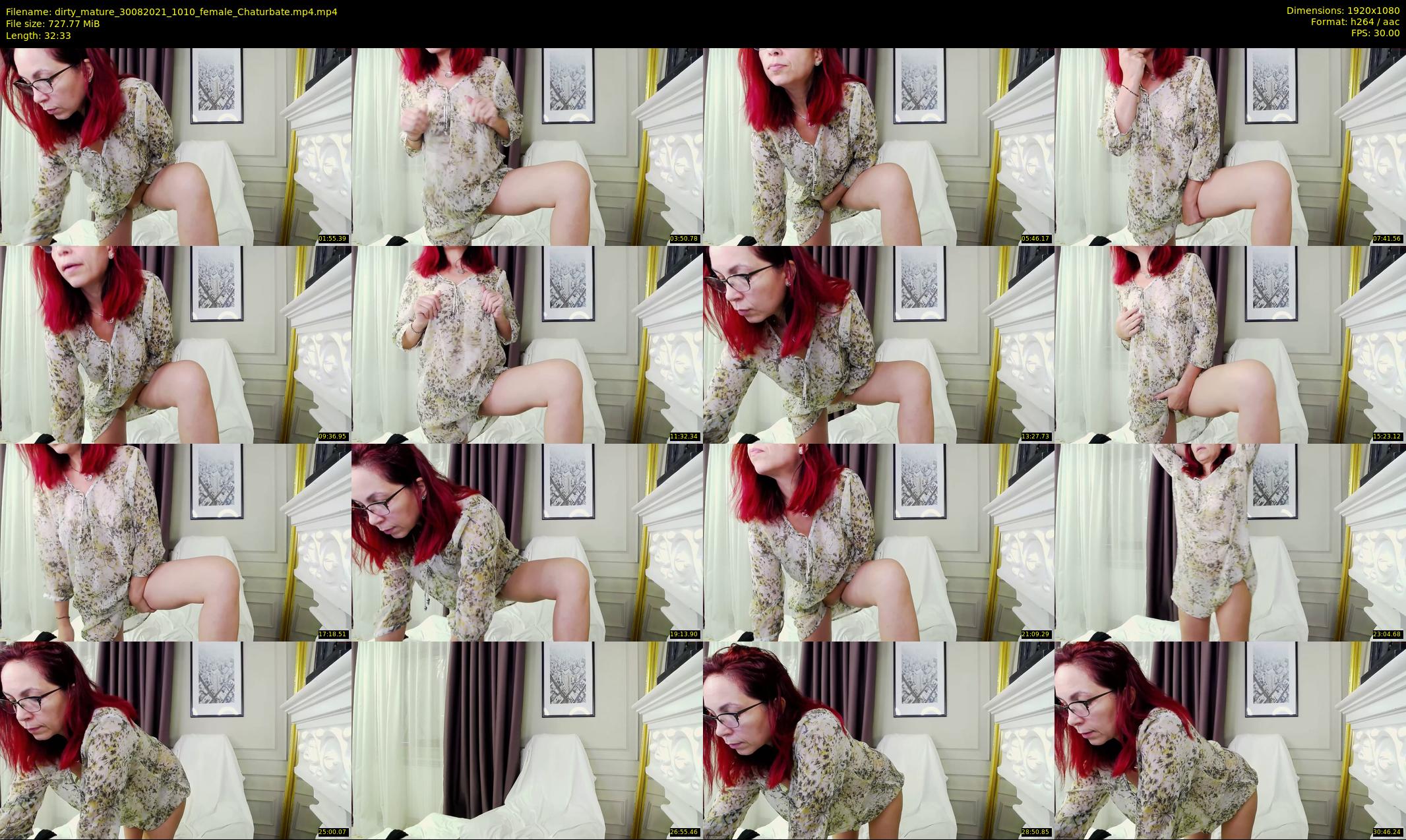 dirty_mature — 33 minute Chaturbate female cam show recording, 1080p, Aug 30, 2021