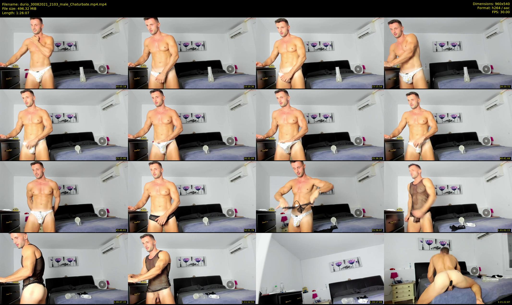 durio — 87 minute Chaturbate male cam show recording, 480p, Aug 30, 2021