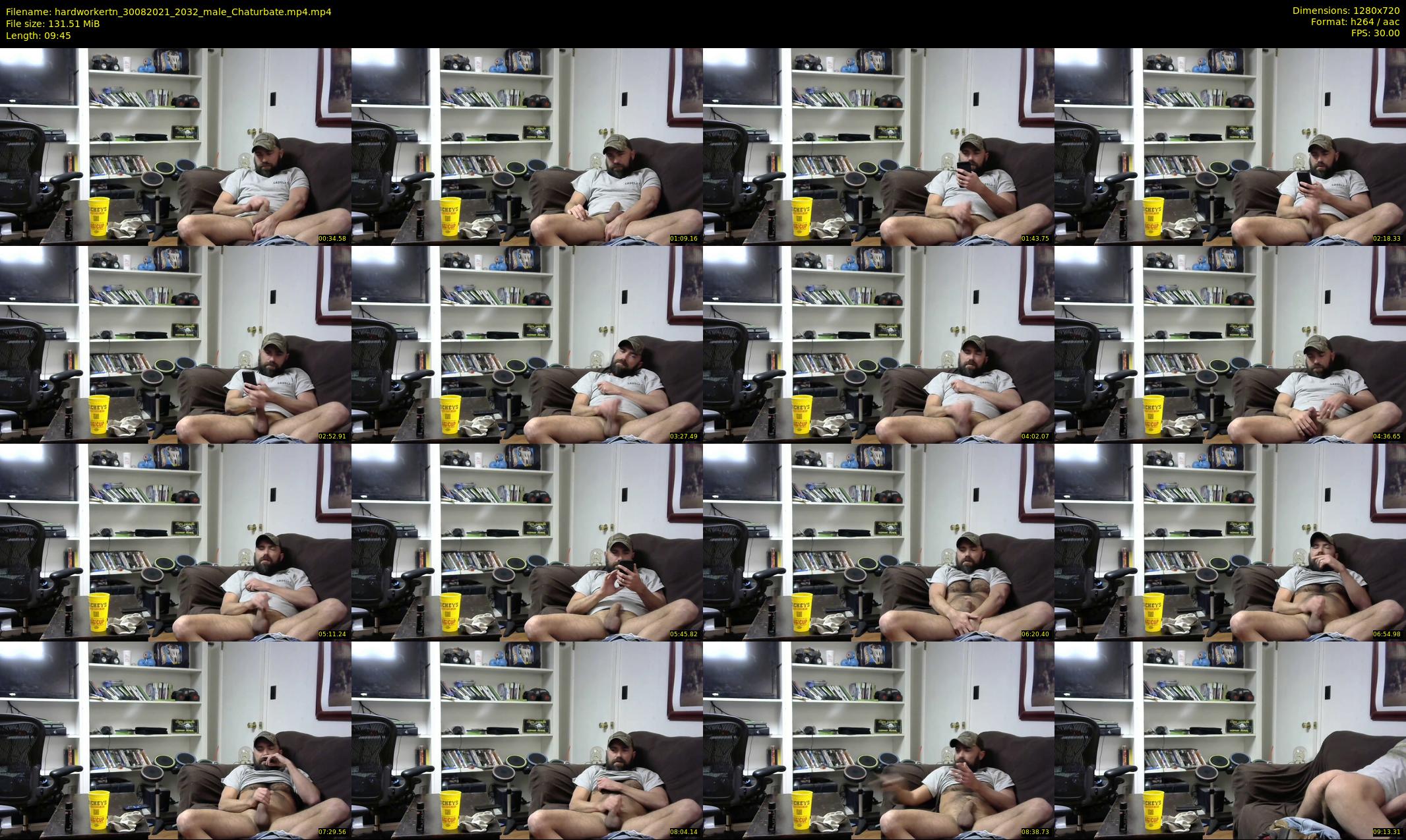 hardworkertn — 10 minute Chaturbate male cam show recording, 720p, Aug 30, 2021