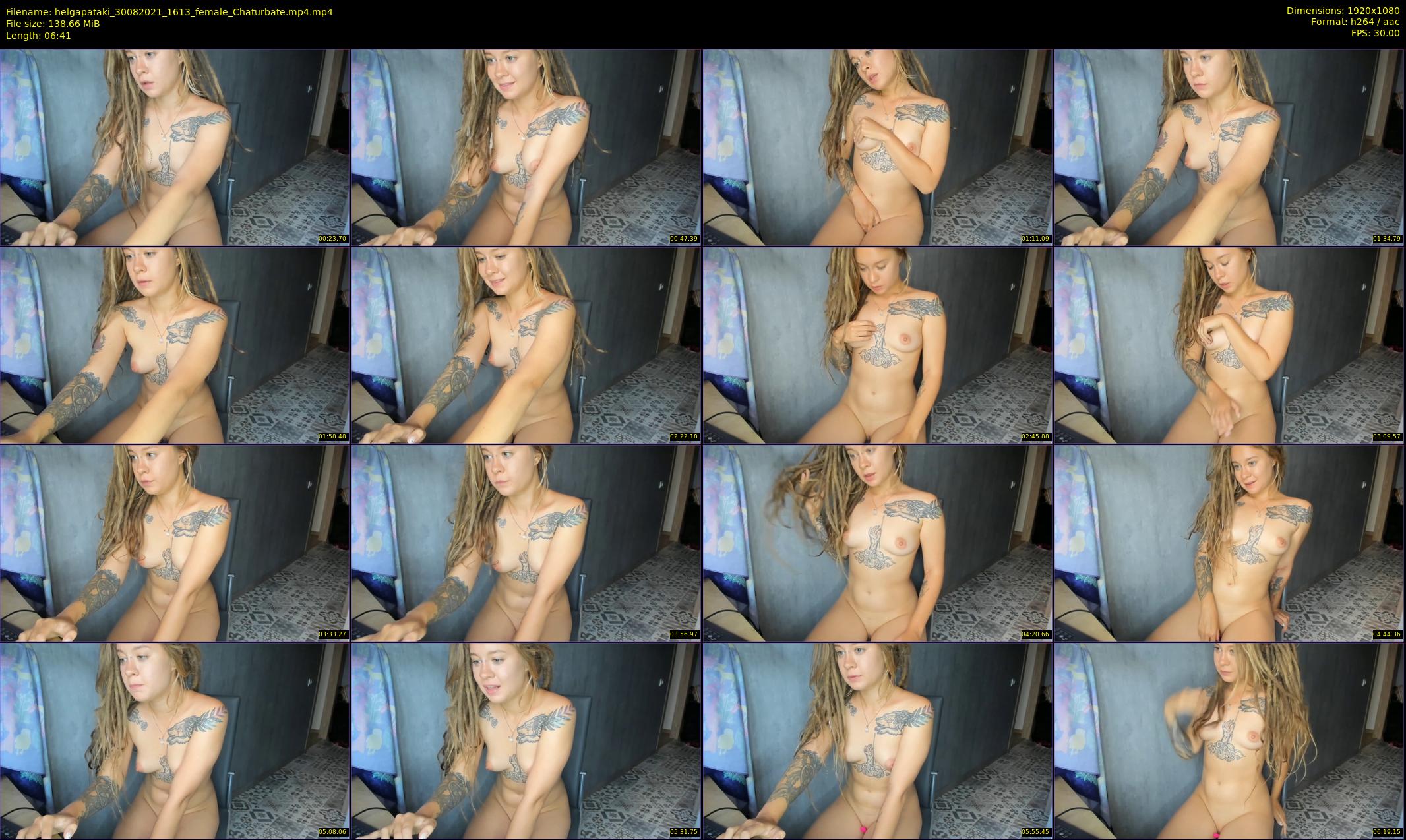 helgapataki — 7 minute Chaturbate female cam show recording, 1080p, Aug 30, 2021