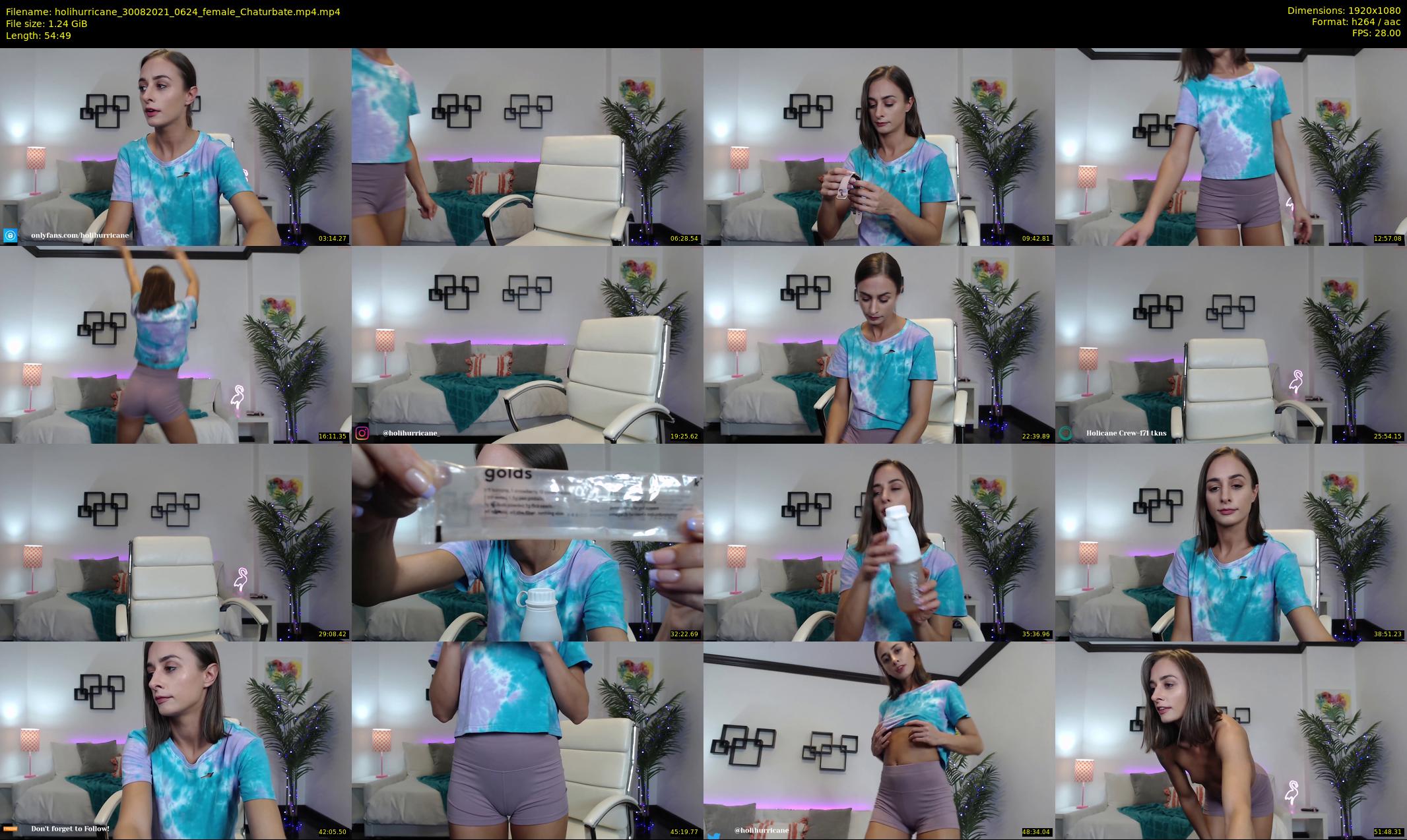 holihurricane — 55 minute Chaturbate female cam show recording, 1080p, Aug 30, 2021