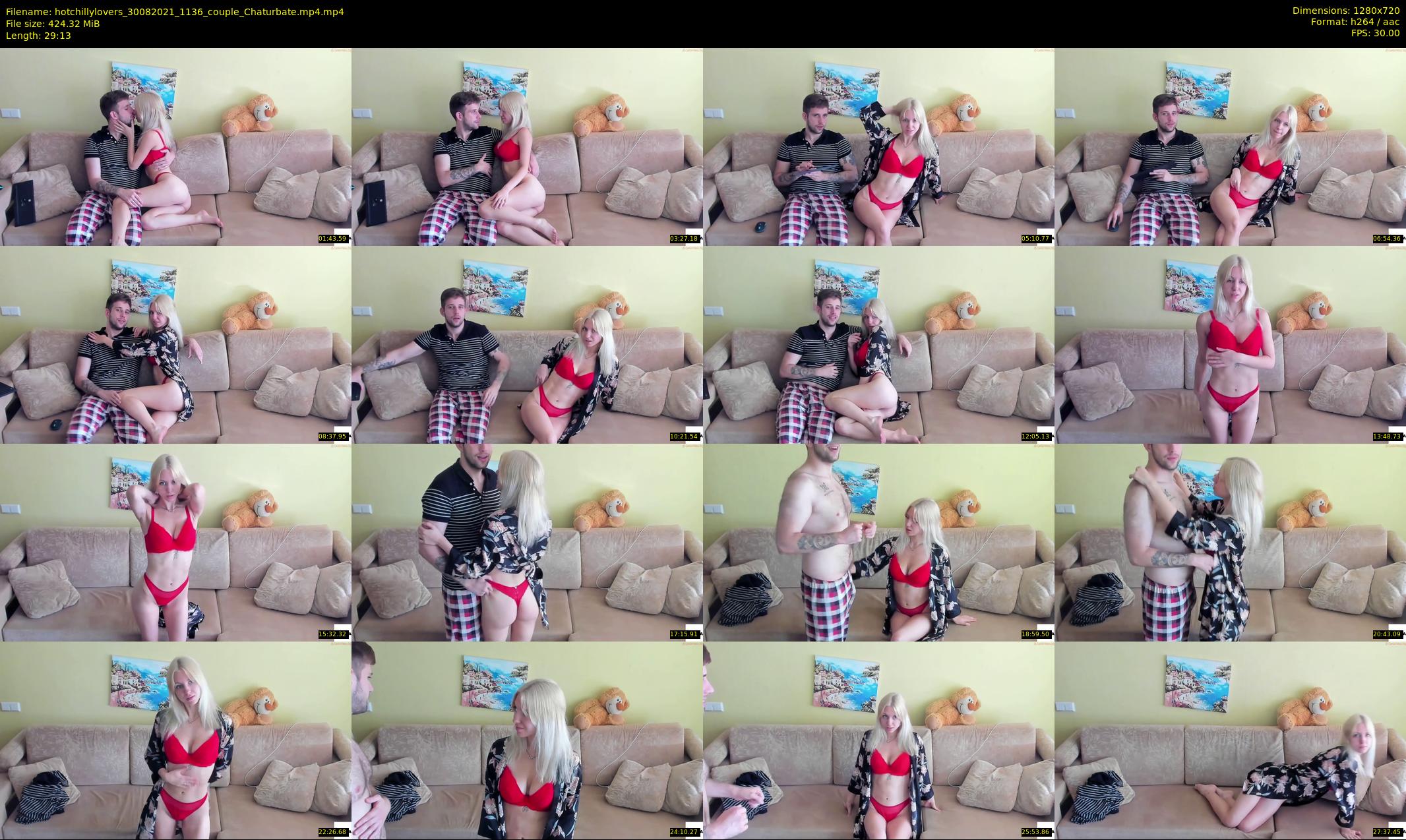 hotchillylovers — 30 minute Chaturbate couple cam show recording, 720p, Aug 30, 2021