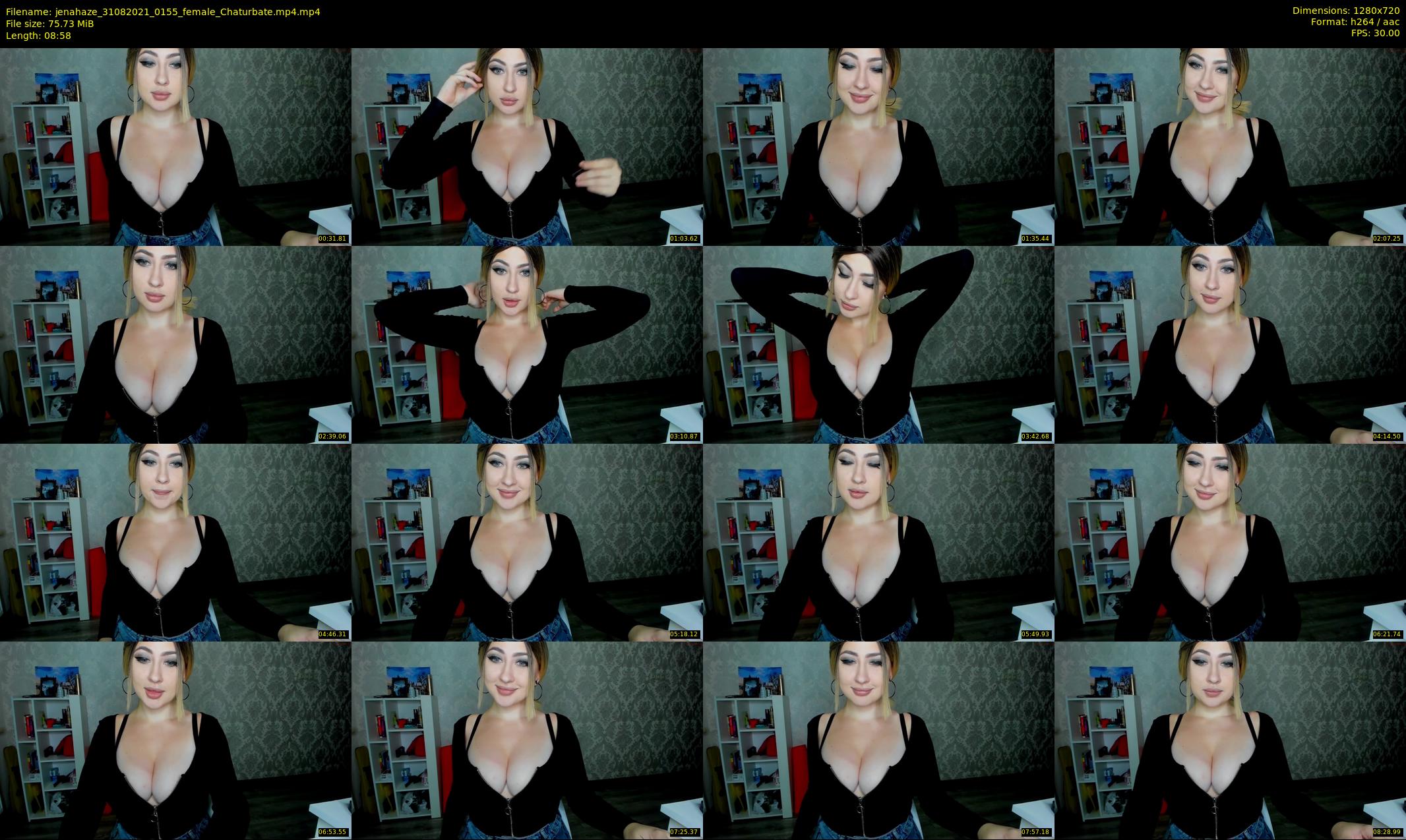 jenahaze — 9 minute Chaturbate female cam show recording, 720p, Aug 31, 2021