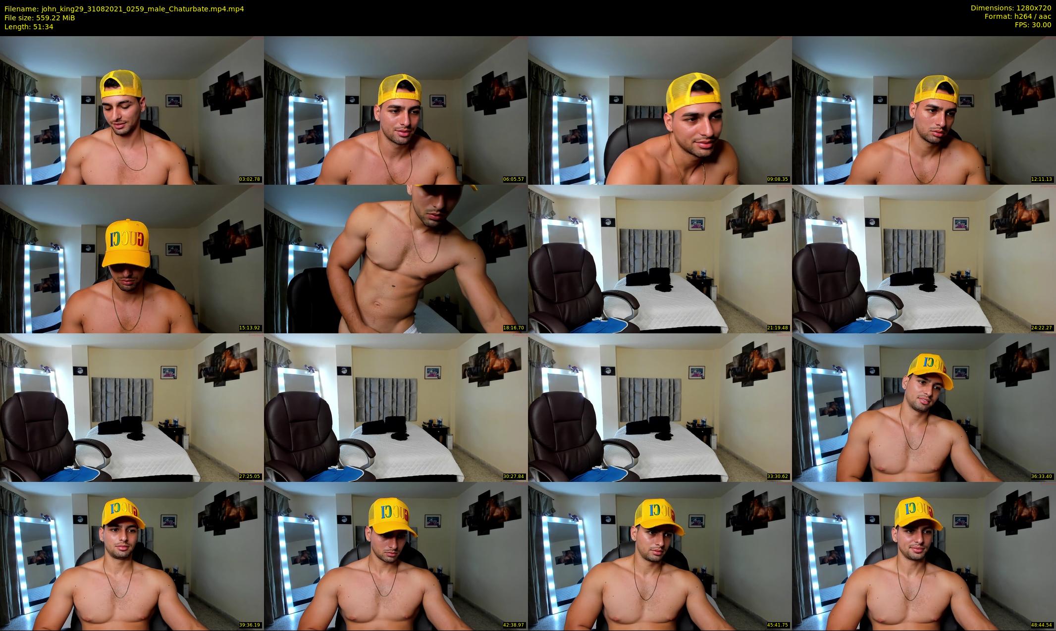 john_king29 — 52 minute Chaturbate male cam show recording, 720p, Aug 31, 2021