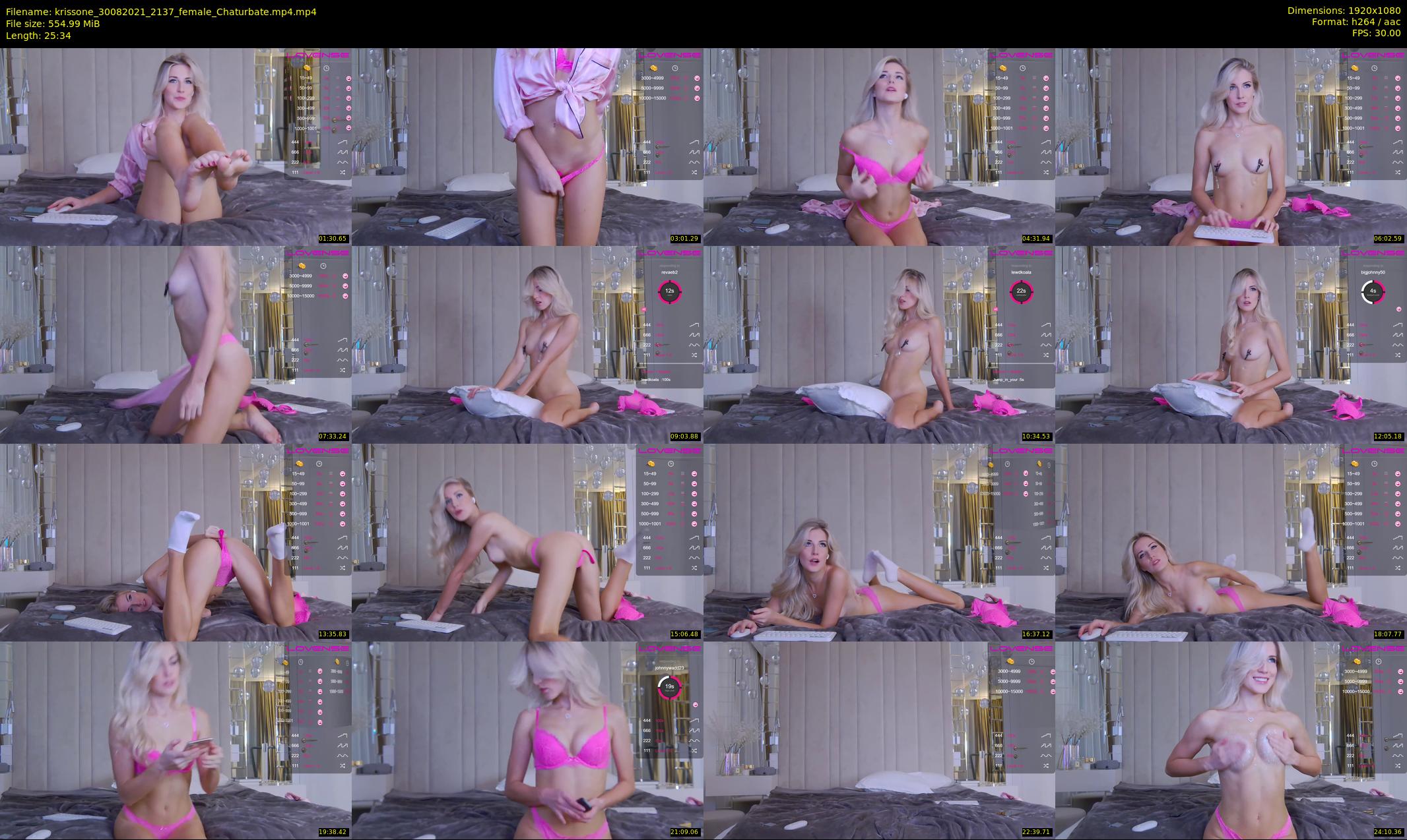 krissone — 26 minute Chaturbate female cam show recording, 1080p, Aug 30, 2021
