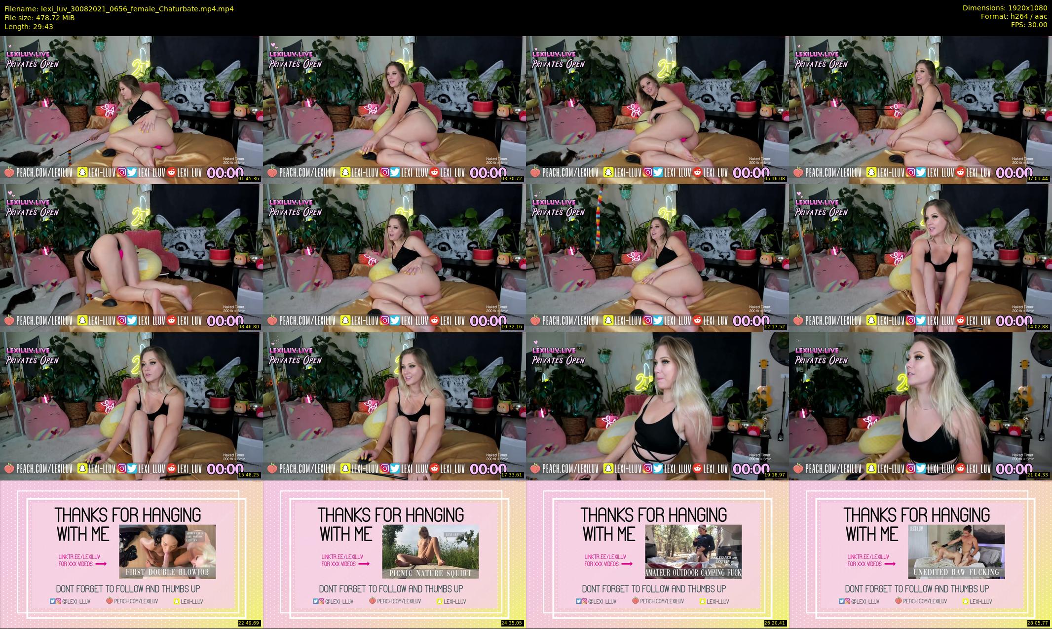 lexi_luv — 30 minute Chaturbate female cam show recording, 1080p, Aug 30, 2021