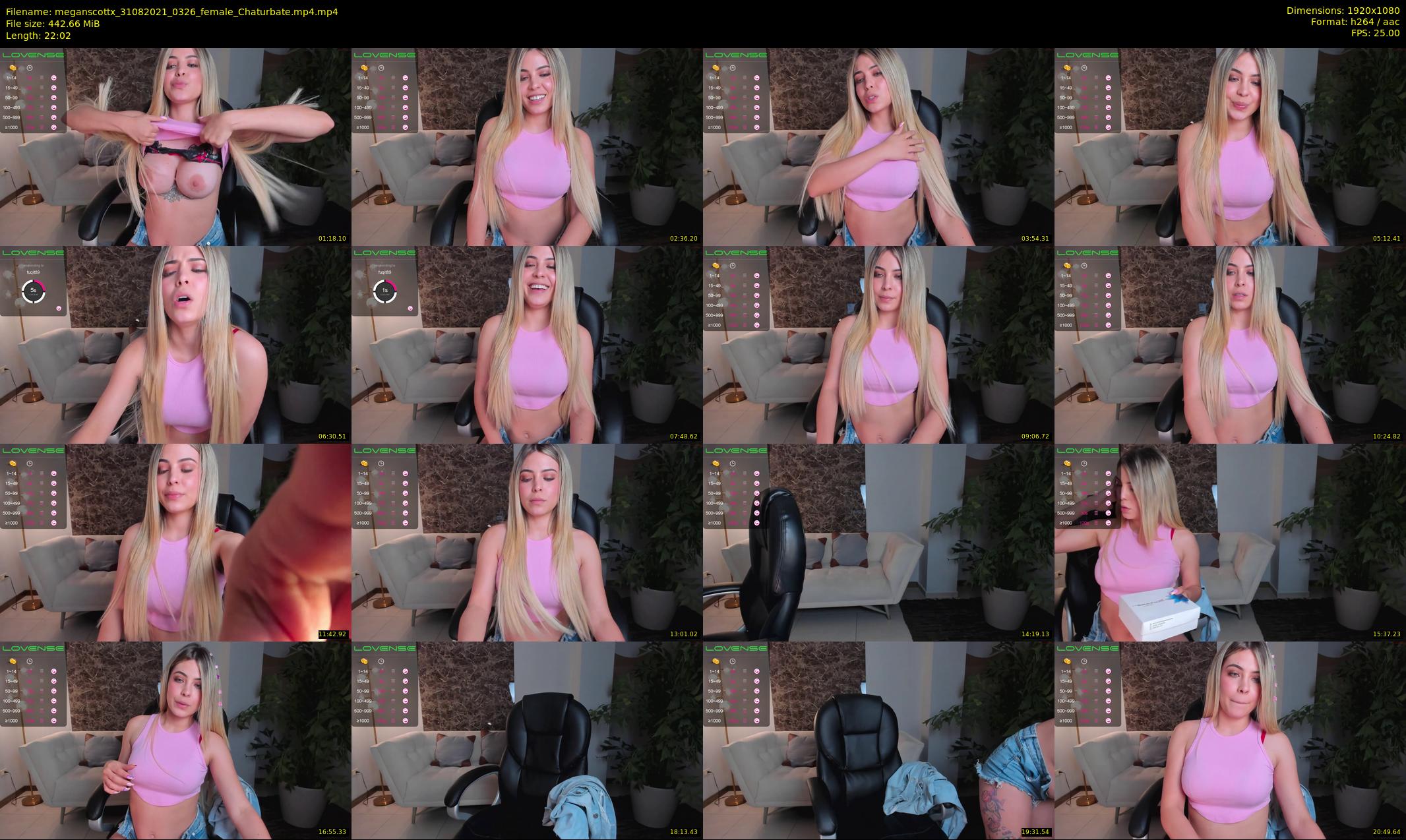 meganscottx — 23 minute Chaturbate female cam show recording, 1080p, Aug 31, 2021