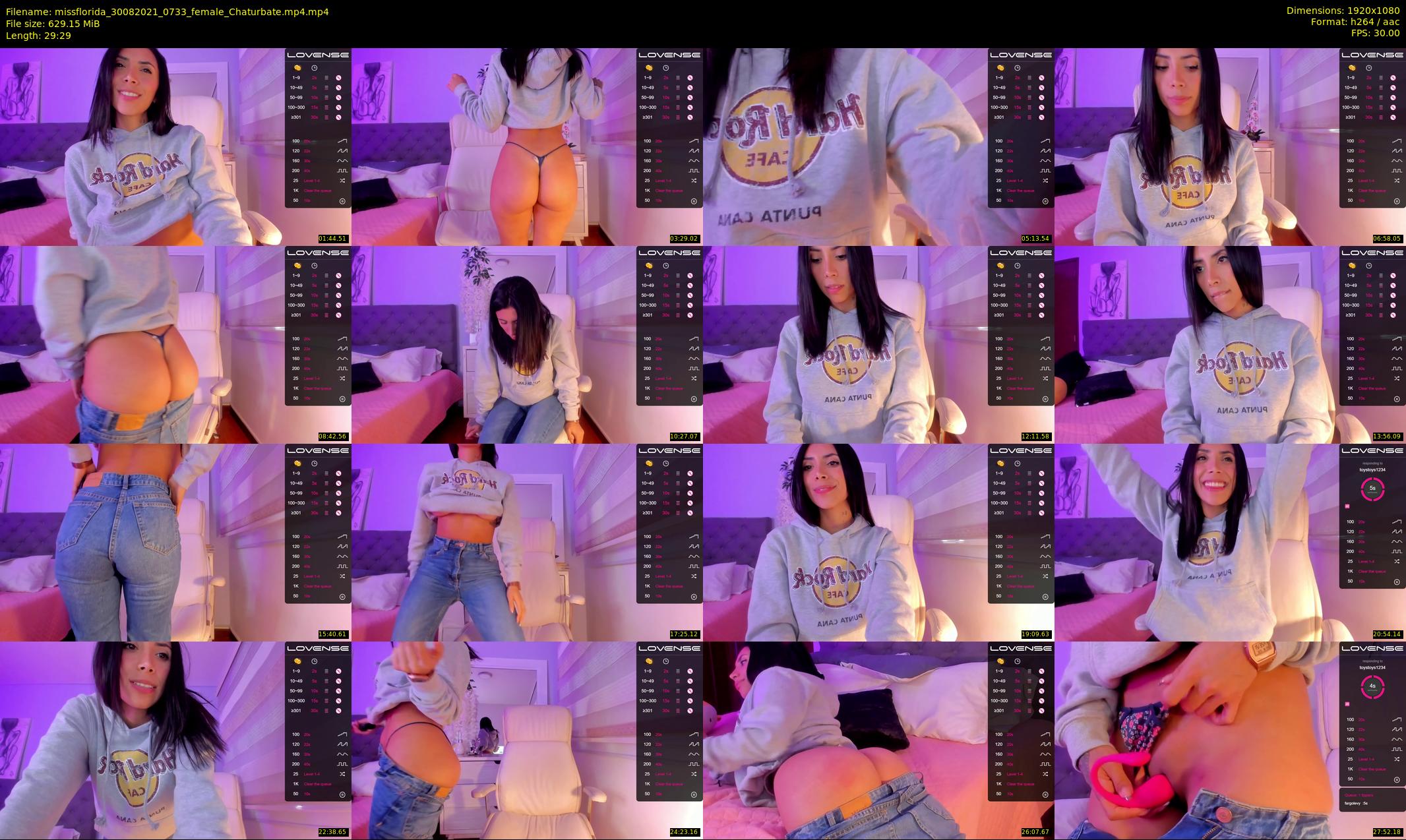 missflorida — 30 minute Chaturbate female cam show recording, 1080p, Aug 30, 2021