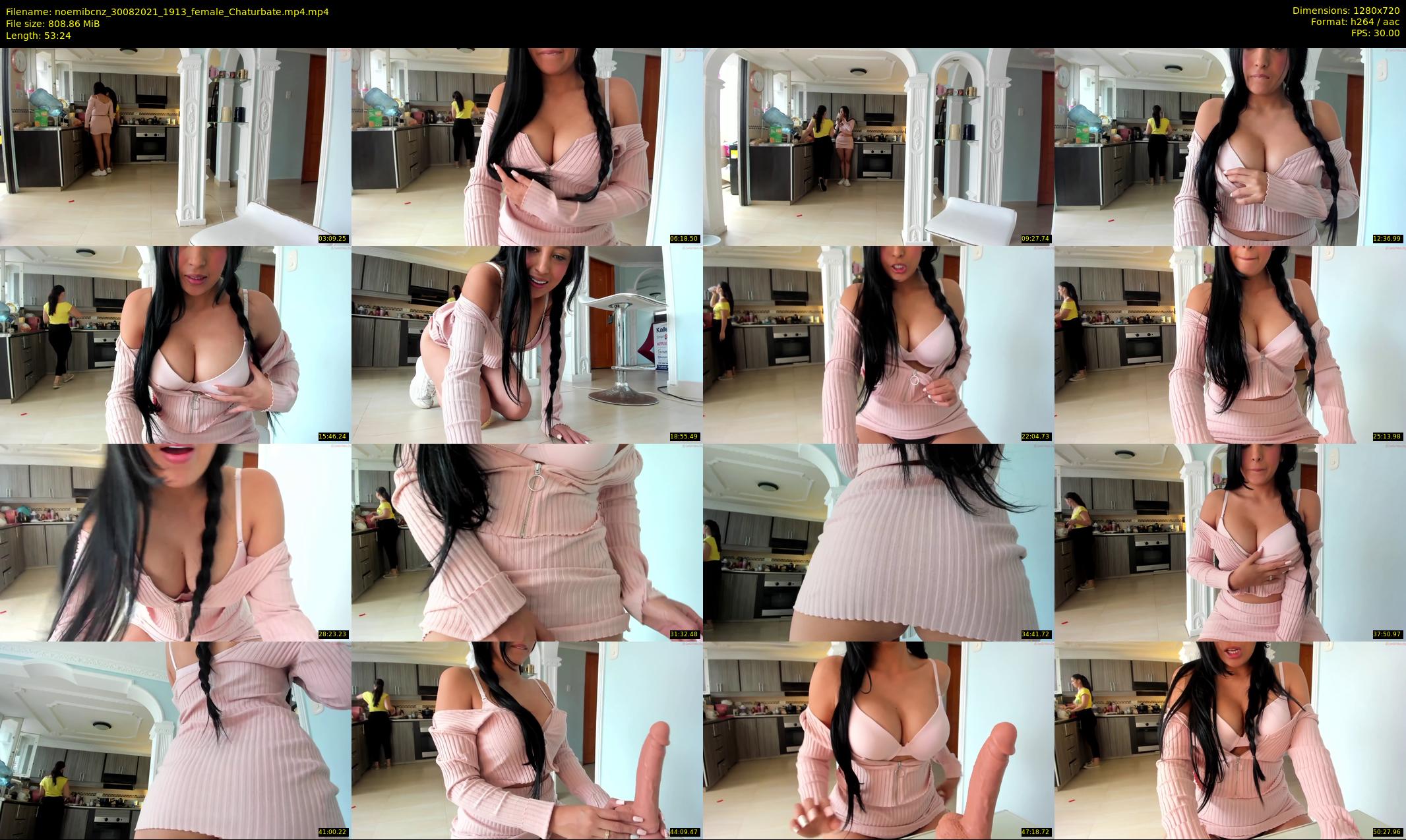 noemibcnz — 54 minute Chaturbate couple cam show recording, 720p, Aug 30, 2021