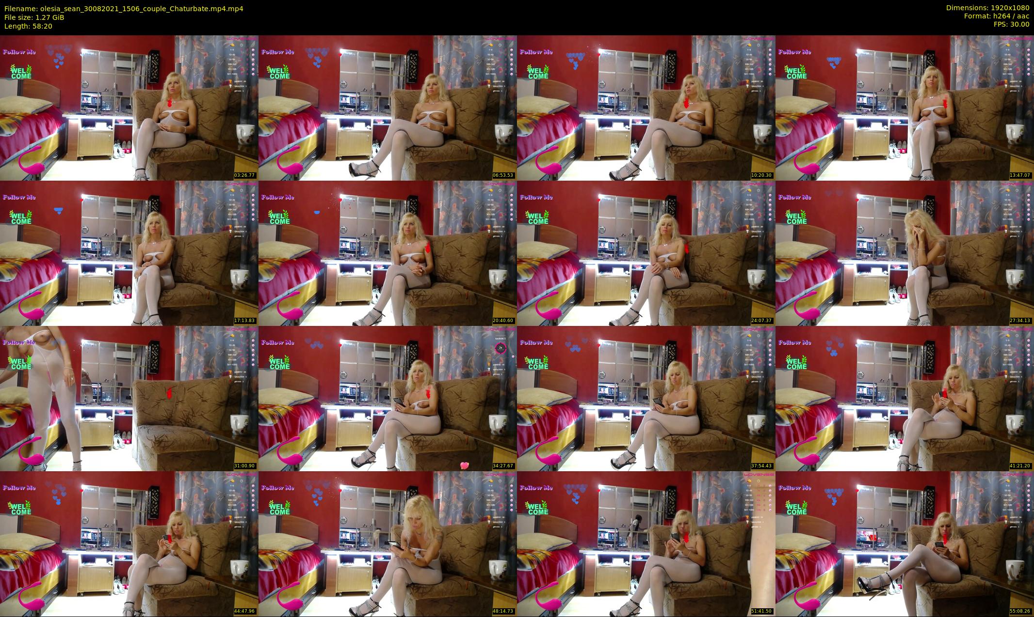 olesia_sean — 59 minute Chaturbate couple cam show recording, 1080p, Aug 30, 2021