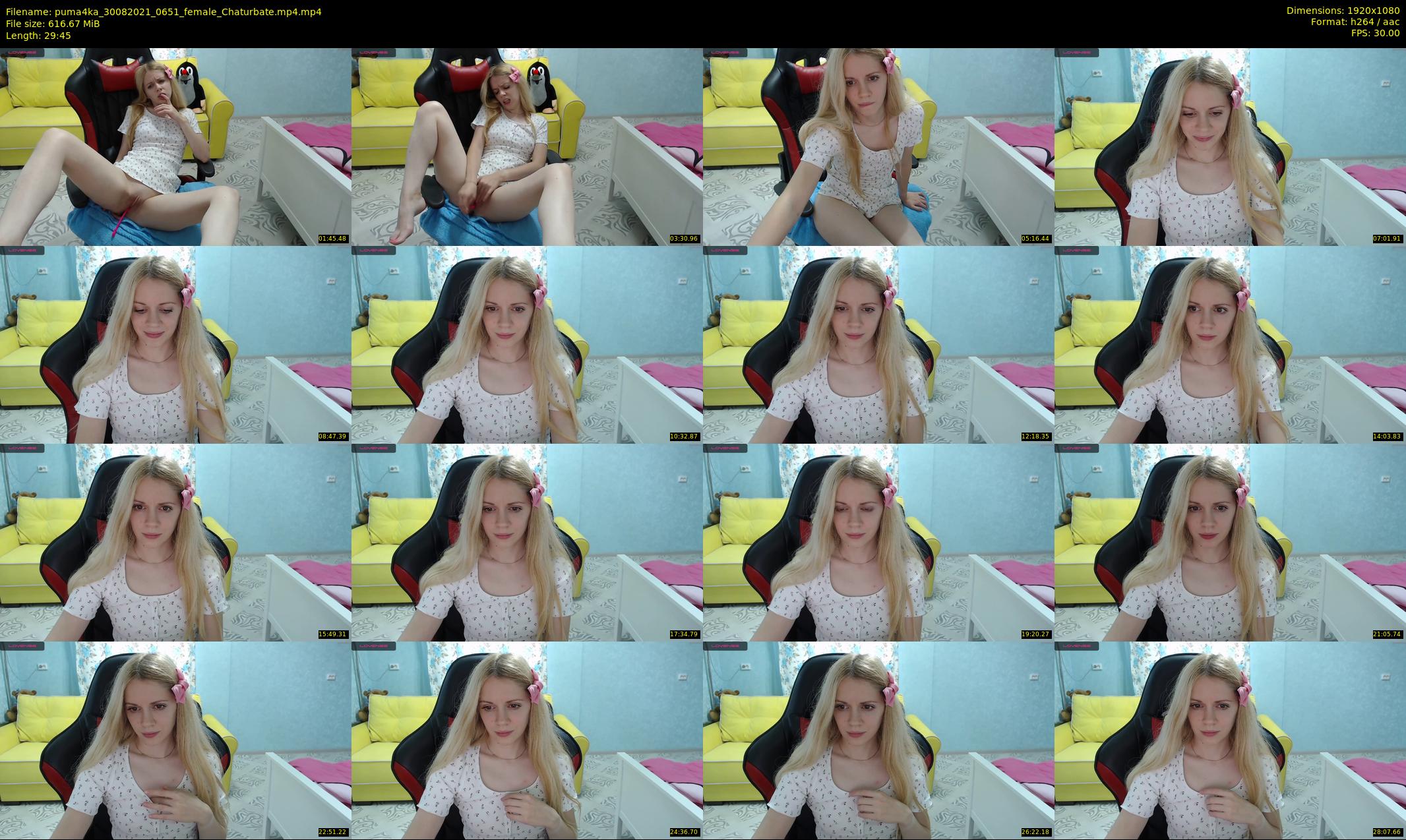puma4ka — 30 minute Chaturbate female cam show recording, 1080p, Aug 30, 2021