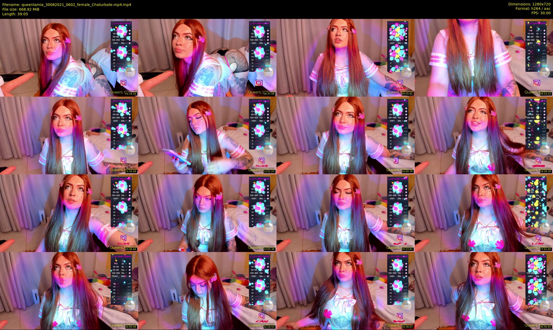 queenlamia — 40 minute Chaturbate female cam show recording, 720p, Aug 30, 2021