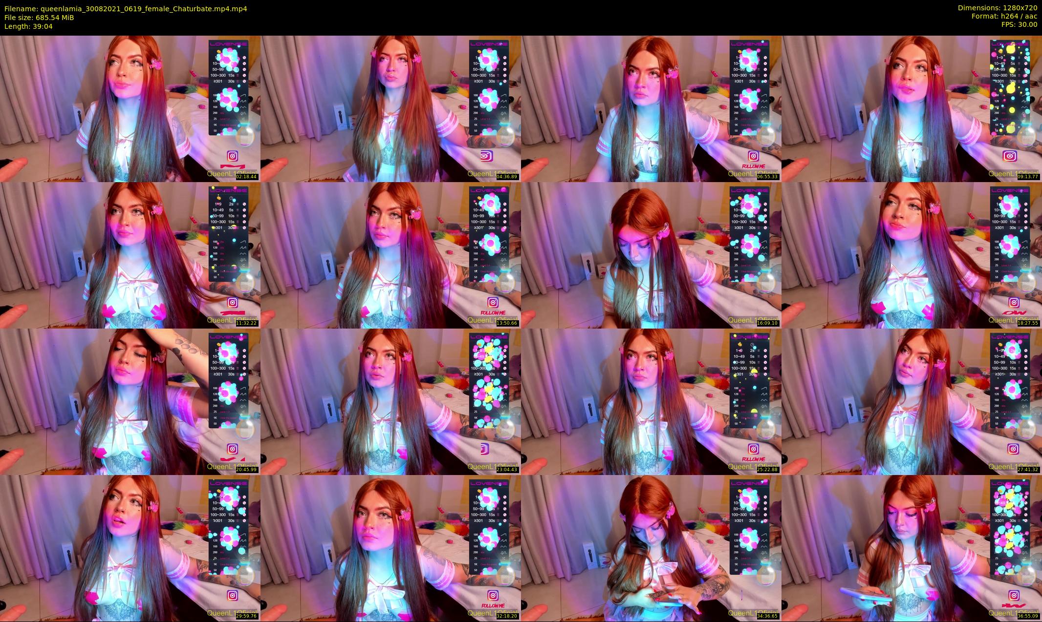 queenlamia — 40 minute Chaturbate female cam show recording, 720p, Aug 30, 2021
