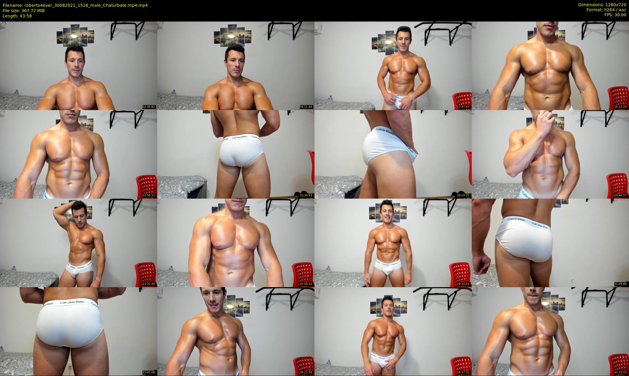 roberto4ever — 44 minute Chaturbate male cam show recording, 720p, Aug 30, 2021
