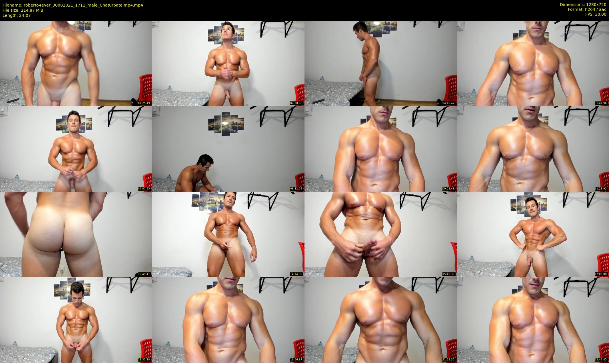 roberto4ever — 25 minute Chaturbate male cam show recording, 720p, Aug 30, 2021